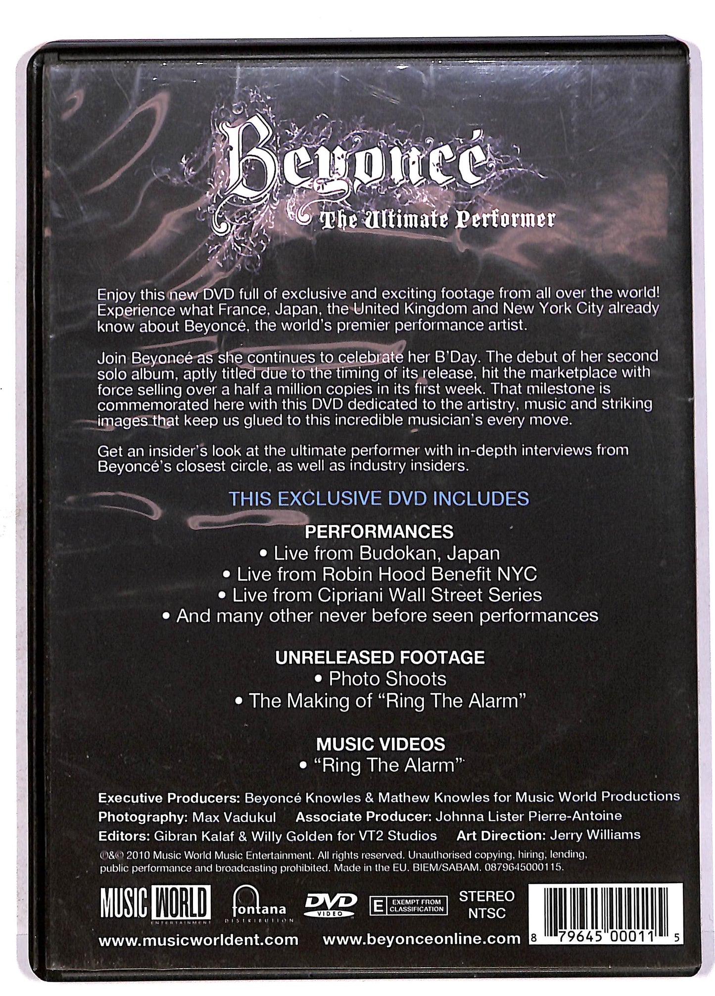 EBOND Beyonce The Ultimate Performer DVD DB609620