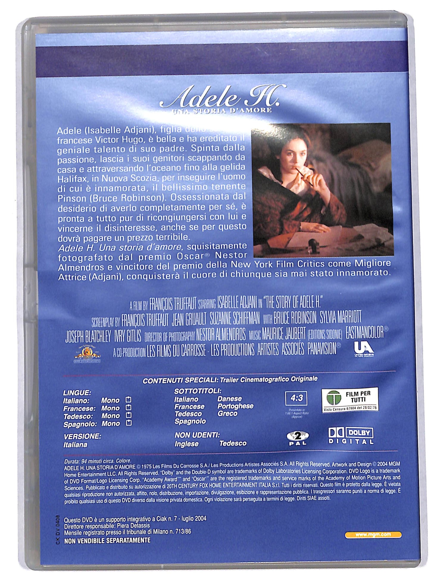 EBOND Adele H. - Una storia d'amore EDITORIALE DVD DB610029