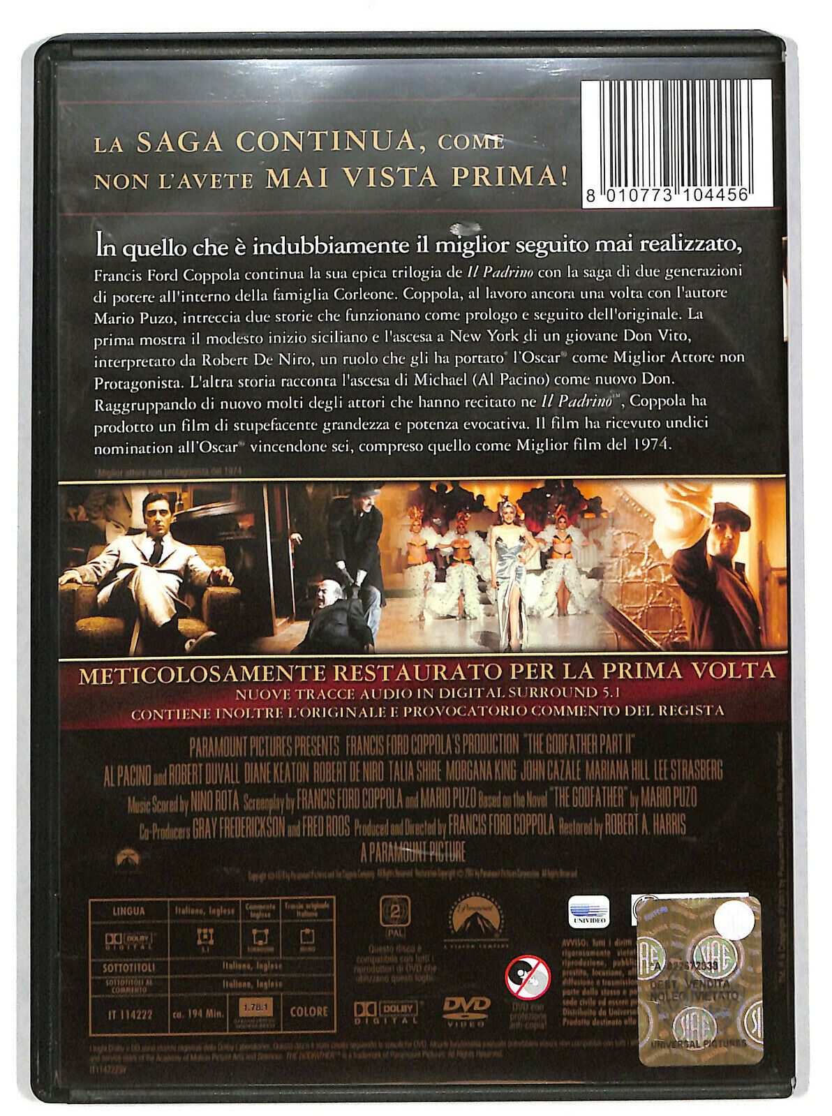 EBOND Il Padrino. Parte Seconda DVD DB610139