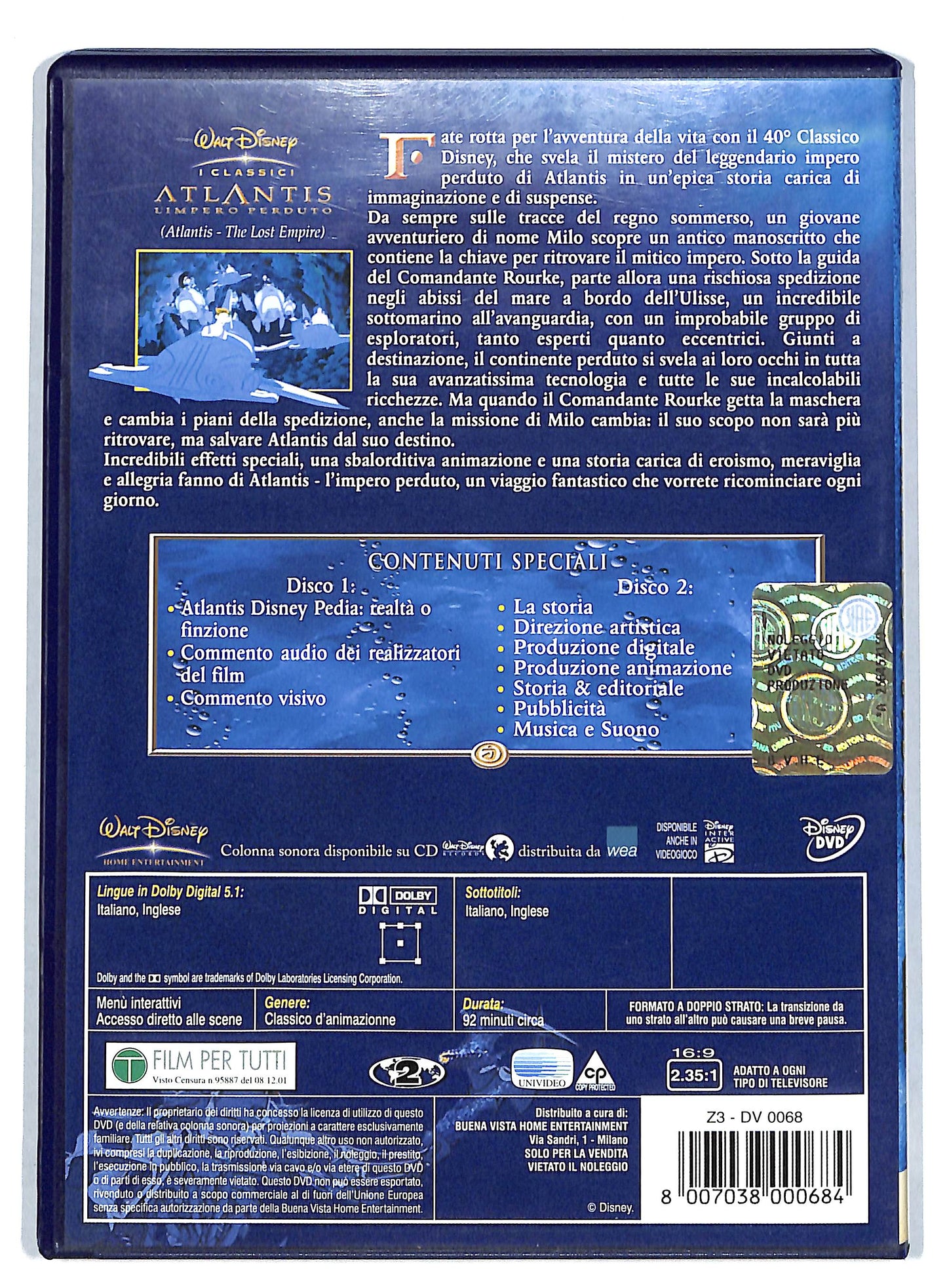 EBOND atlantis - l'impero perduto 2 DVD DB610157