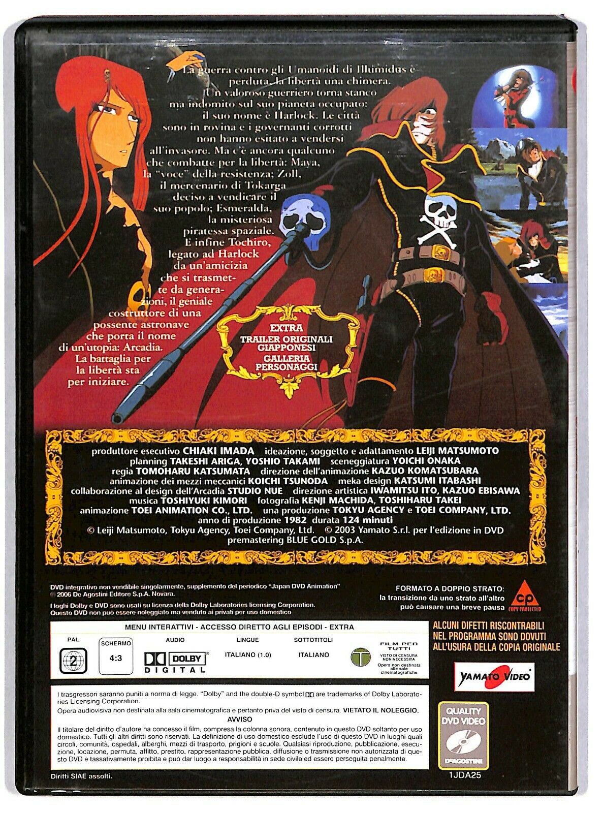 EBOND Capitan Harlock: L'arcadia Della Mia Giovinezza Editoriale DVD DB610407