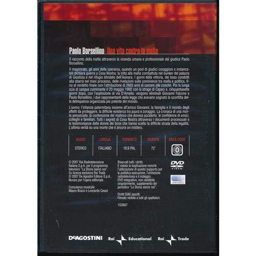 EBOND Paolo Borsellino - Una vita contro la mafia - n.7 DVD DB610415