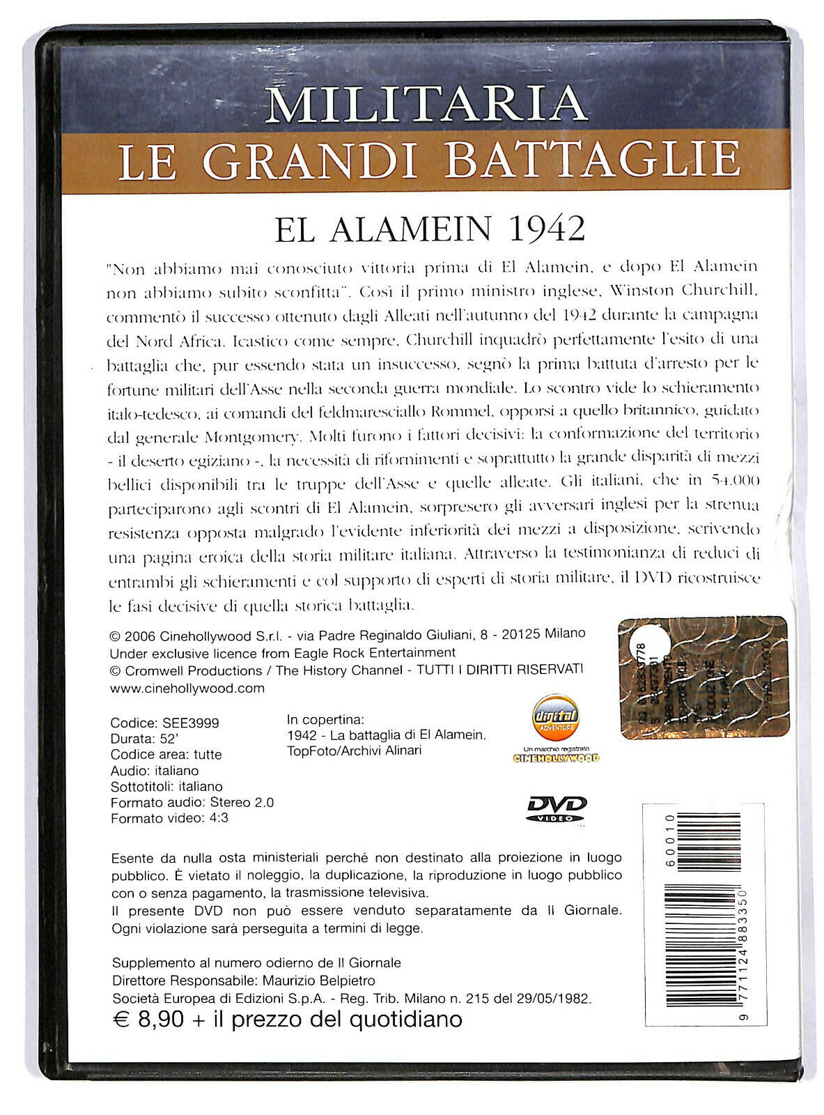 EBOND El Alamein : 1942. Editoriale DVD DB610443