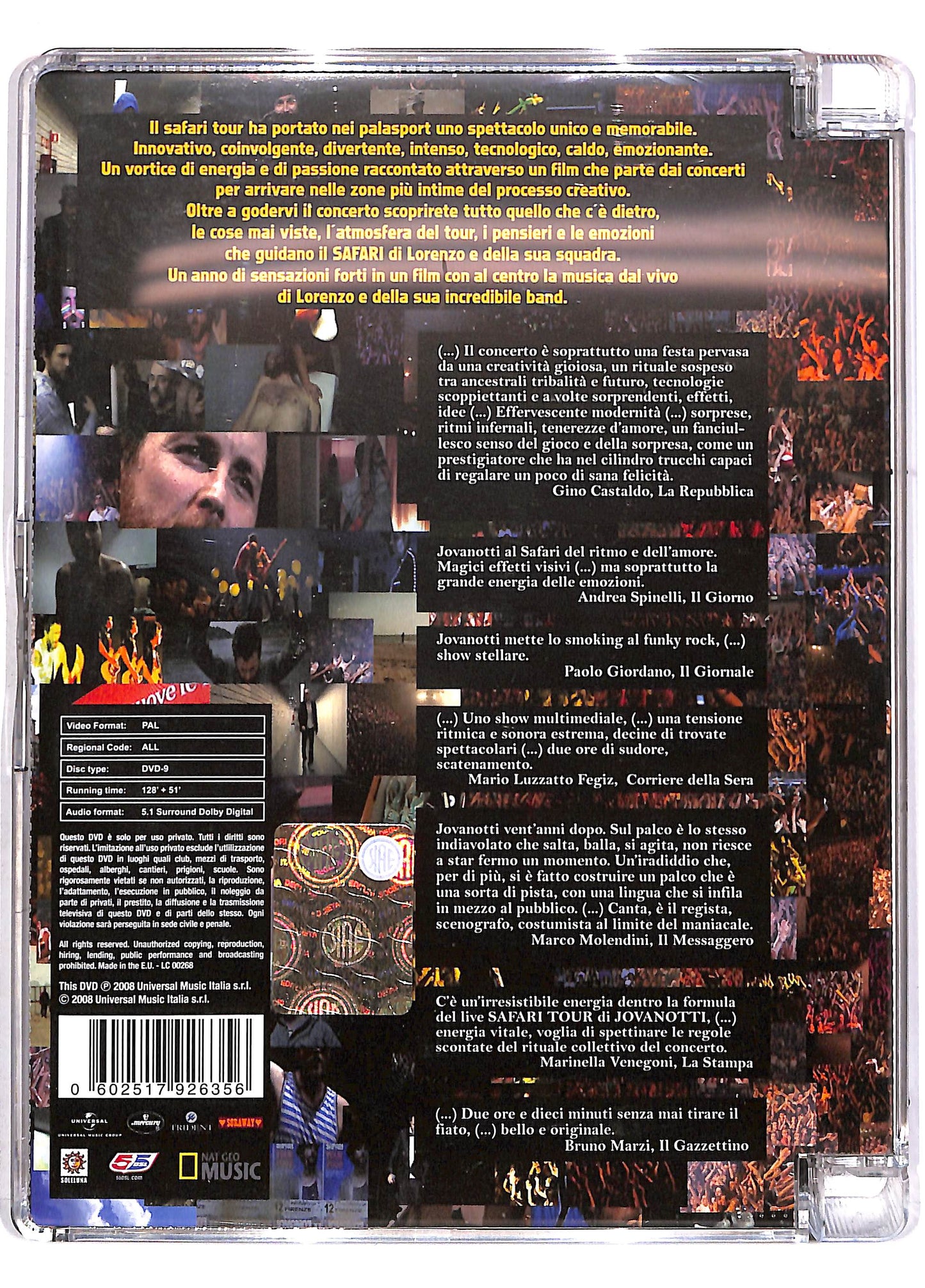 EBOND Lorenzo Nessuna Ombra Intorno Safari Live SJB DVD DB610630
