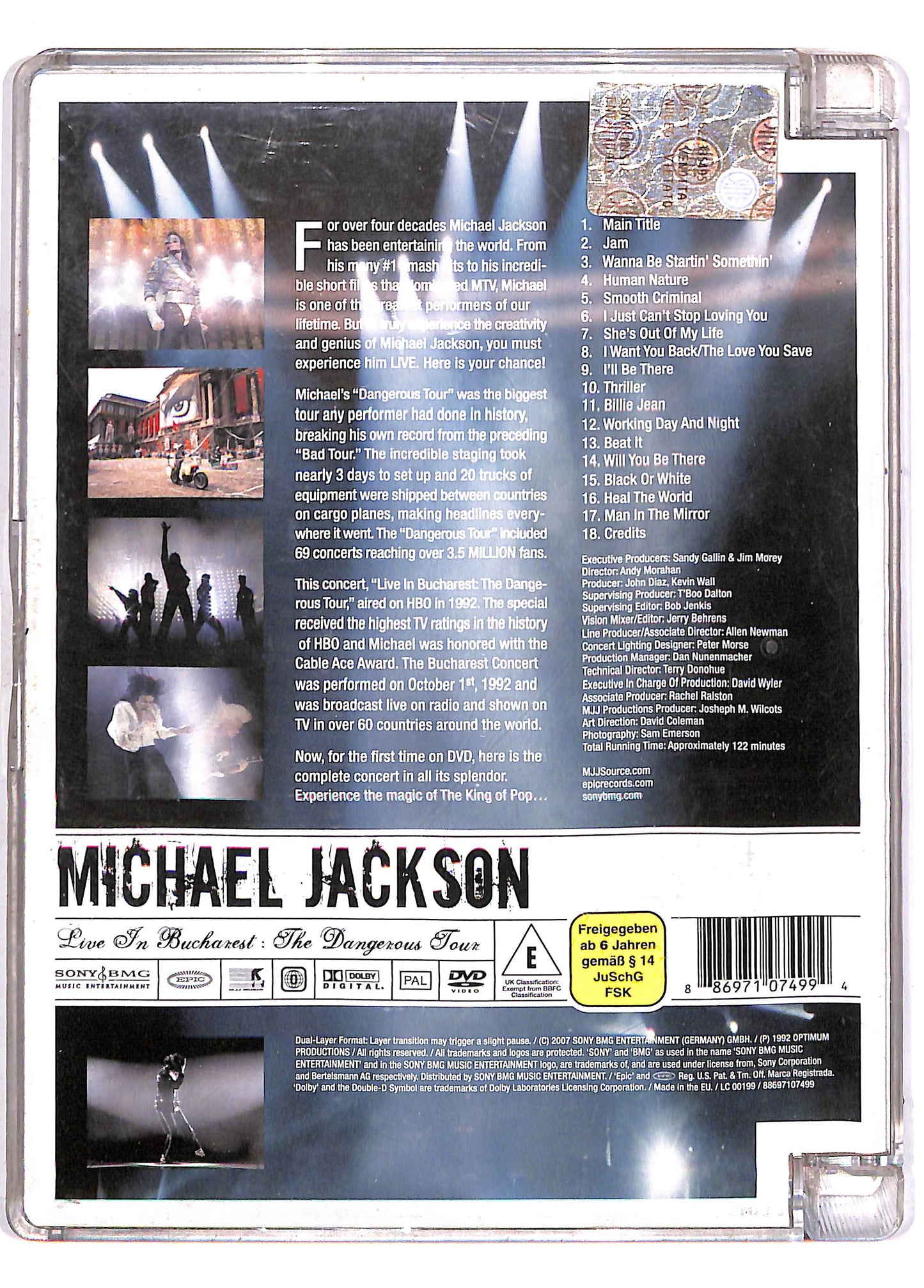 EBOND Michael Jackson - Live In Bucharest: The Dangerous Tour Sjb DVD DB610634