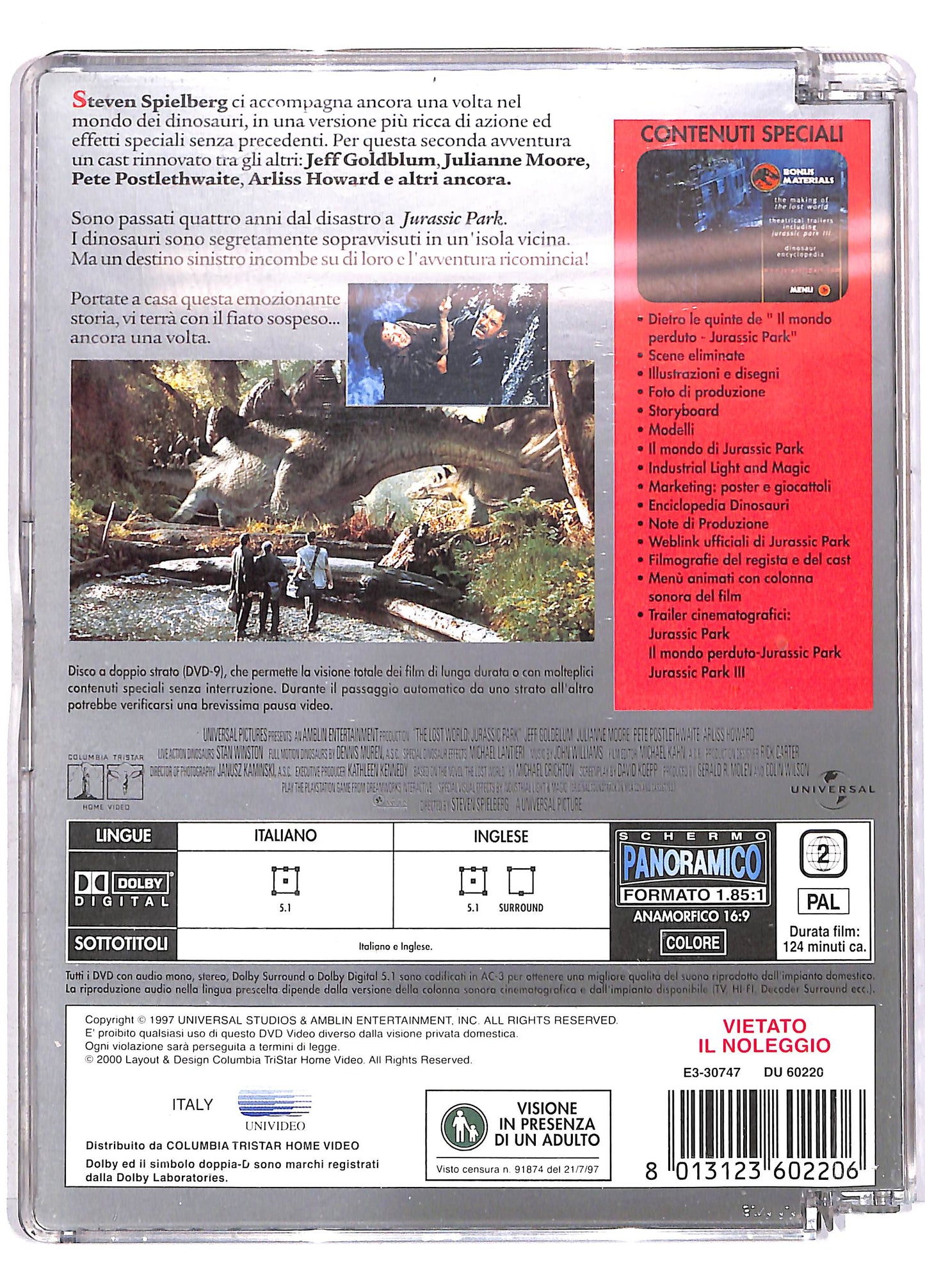 EBOND Il Mondo perduto Jurassic Park SJB DVD DB610635