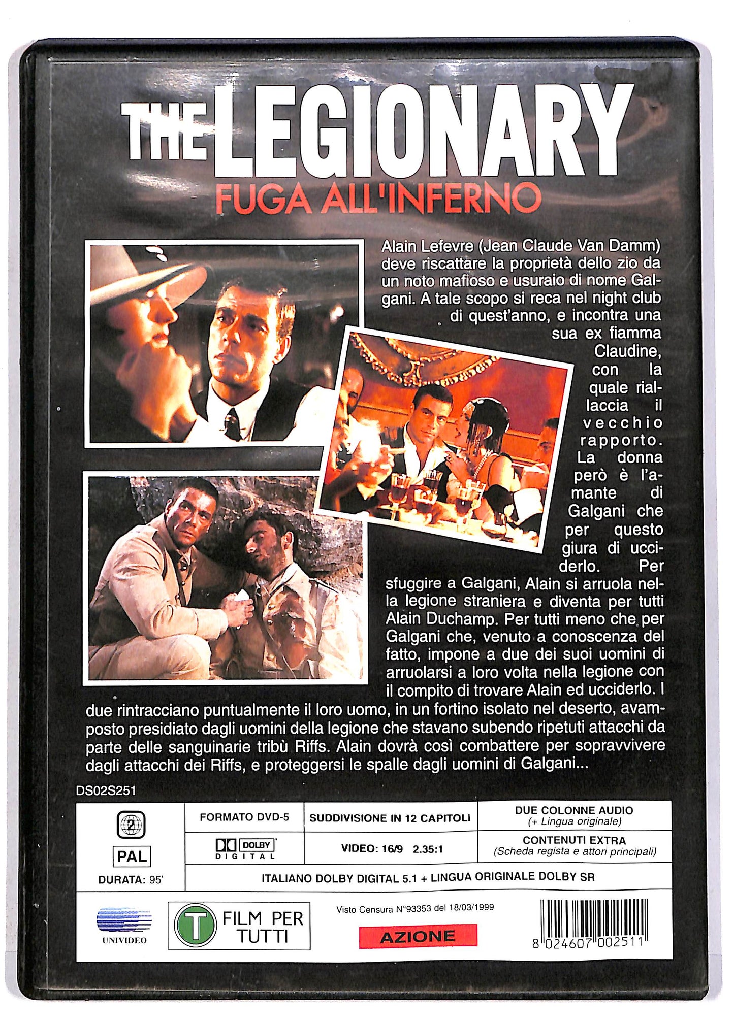 EBOND The Legionary - Fuga All'inferno DVD DB610647