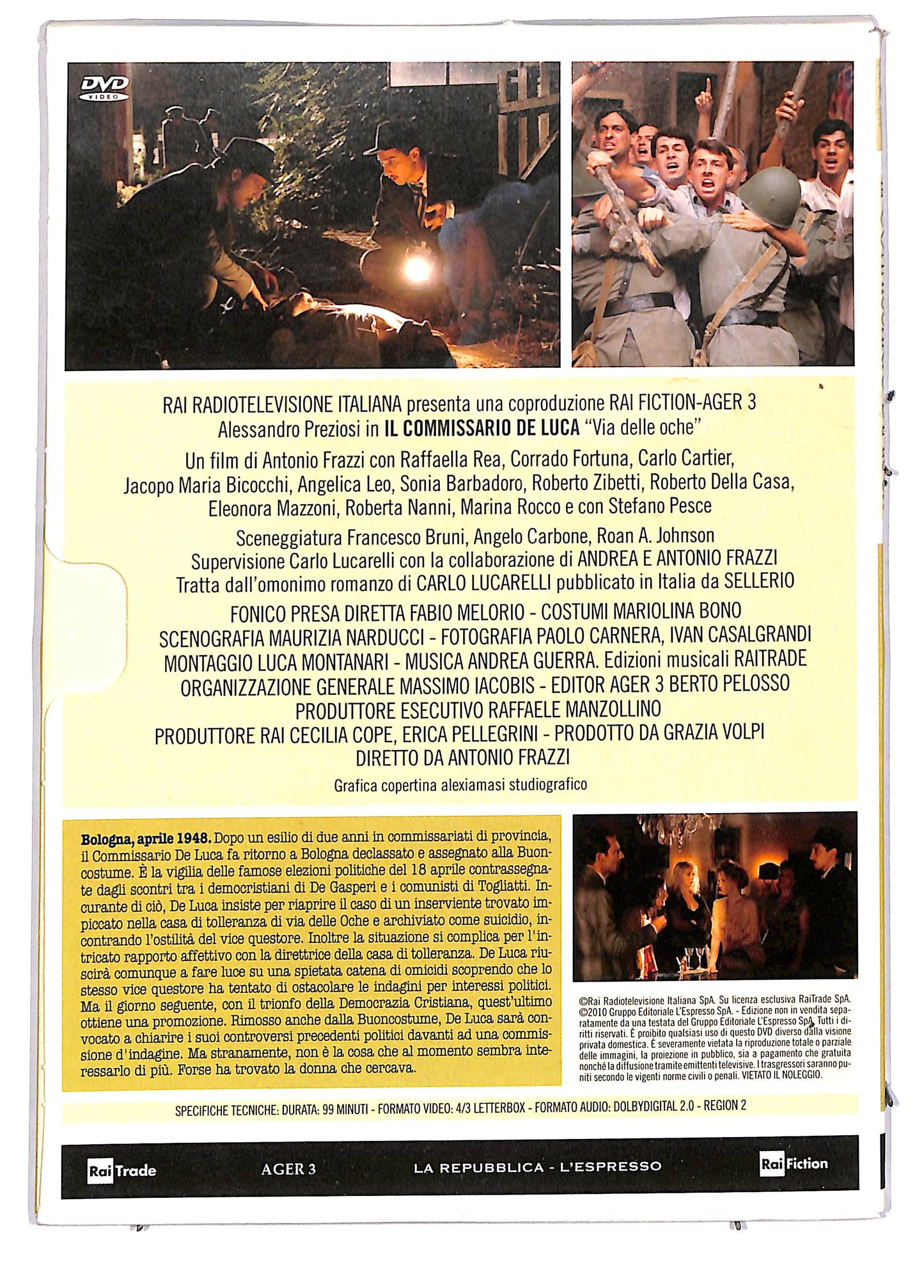 EBOND Il Commissario de Luca Via Delle Oche DVD DB610905