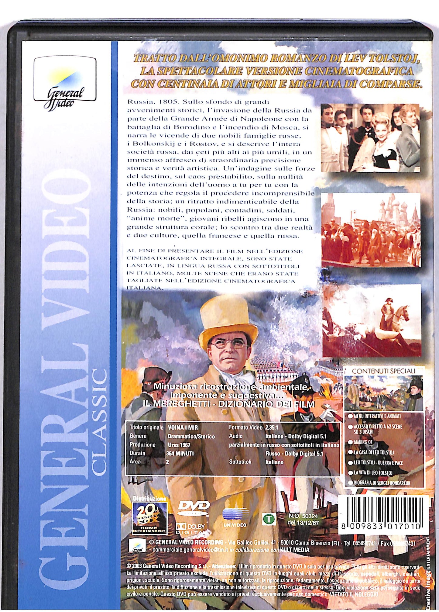 EBOND Guerra e Pace Natascia L'incendio di Mosca EDIZIONE SPECIALE DVD DB610979