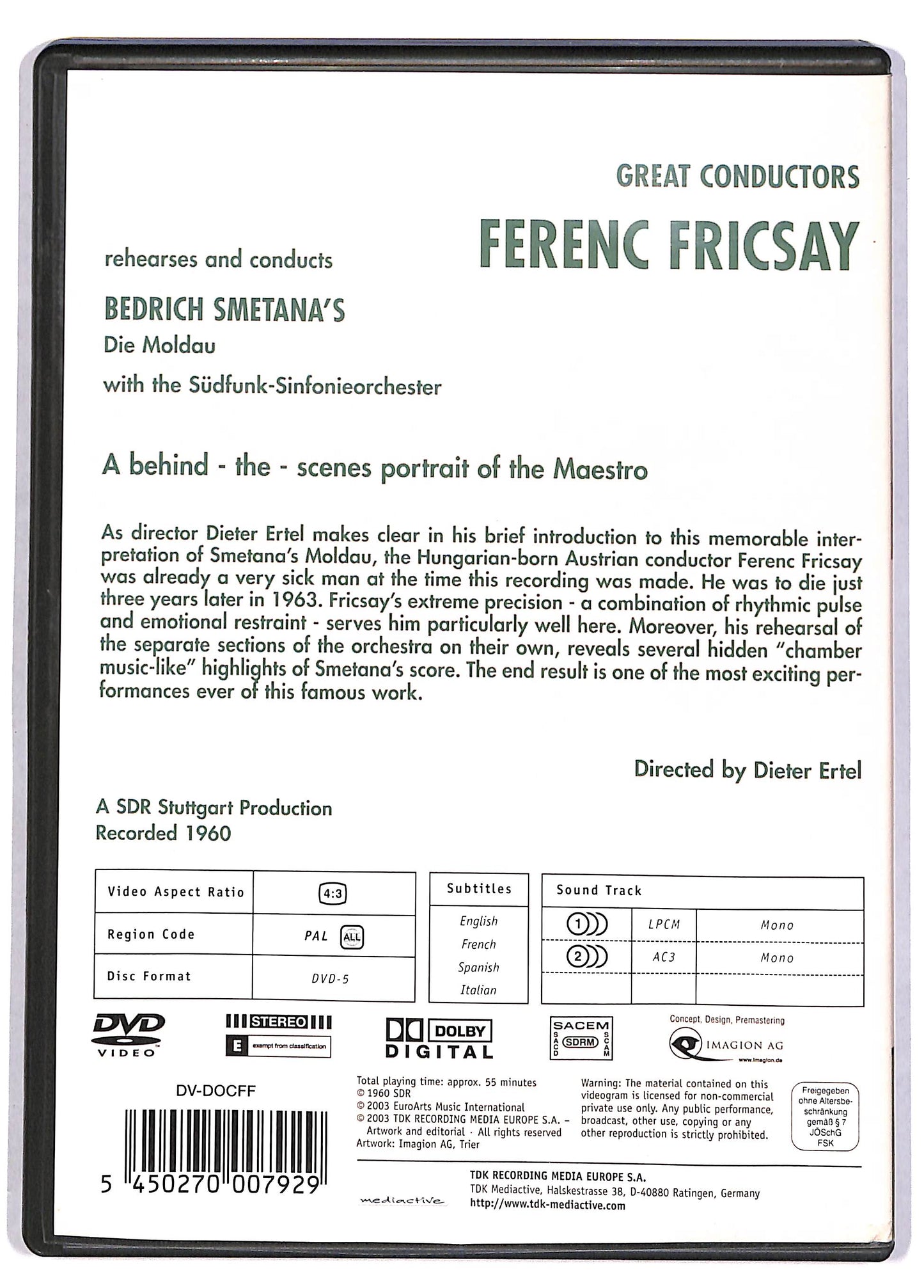 EBOND Ferenc Fricsay - Music film DVD DB610982