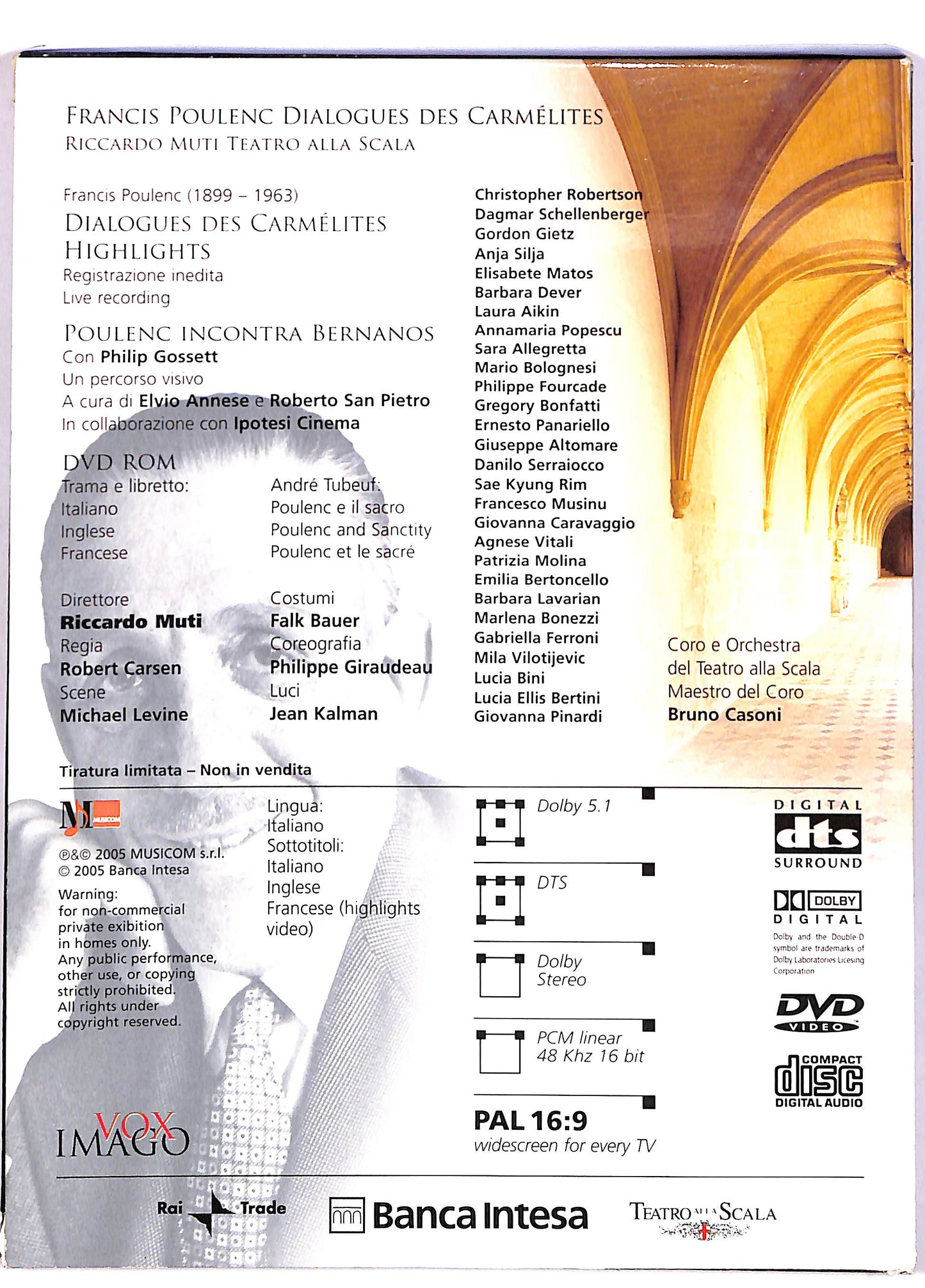 EBOND Poulenc Dialogues des Carmelites Riccarto Muti La scala DVD DB611042