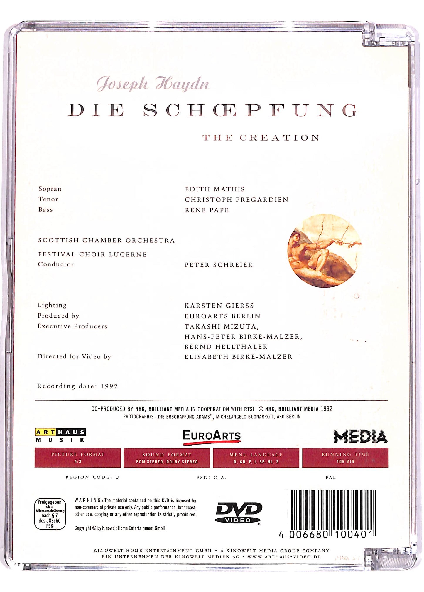 EBOND Joseph Haydn Die Schopfung DVD DB611050
