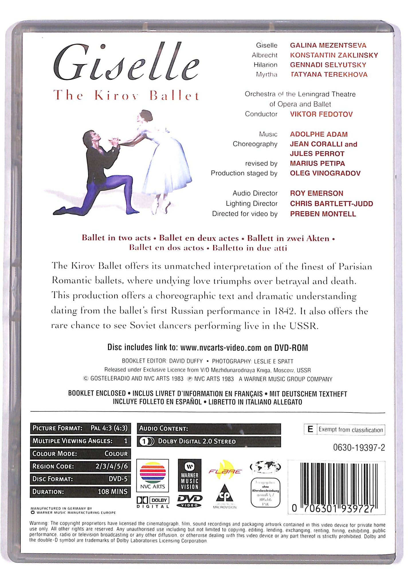 EBOND Giselle The Kirov Ballet DVD DB611230