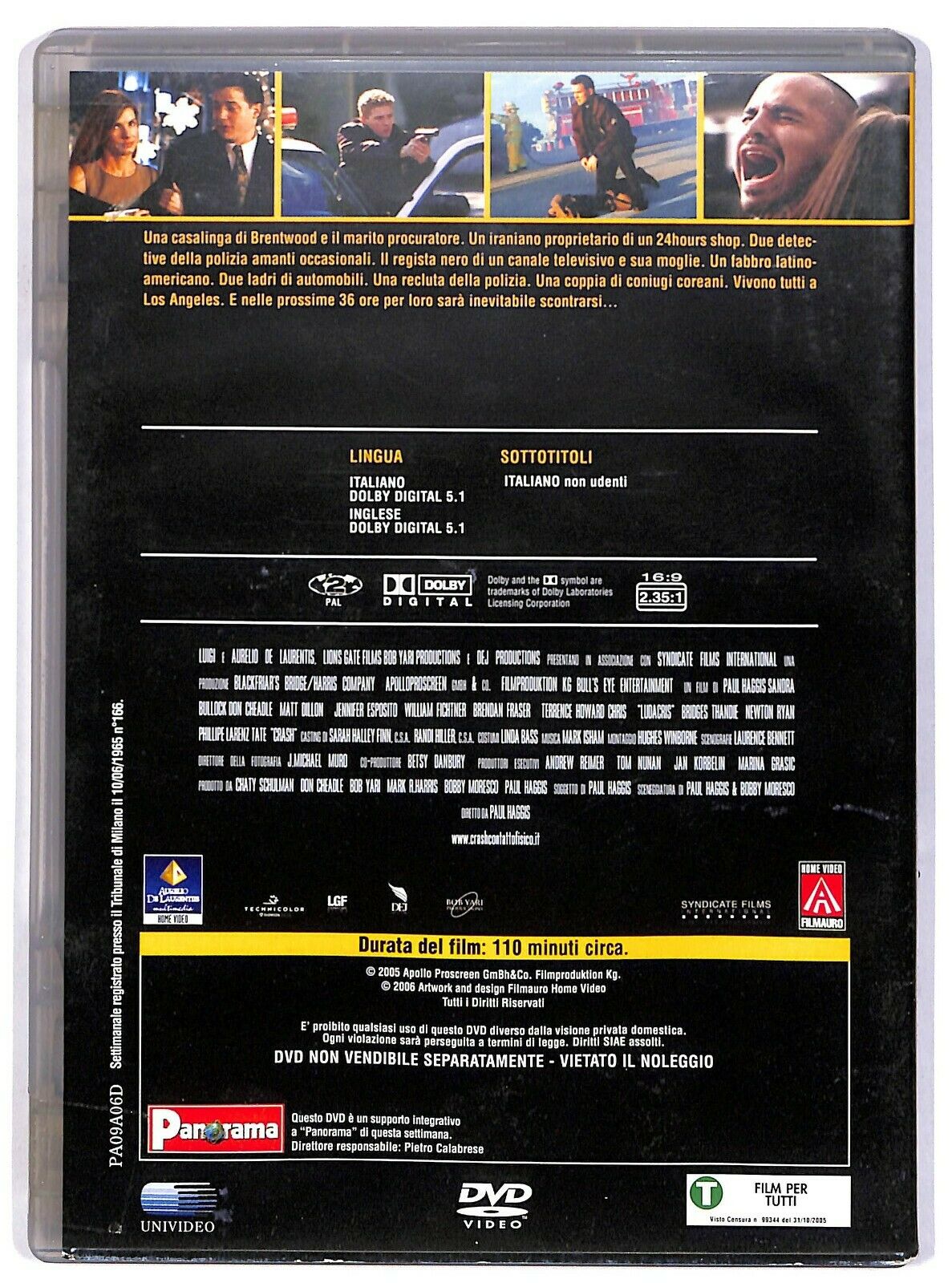 EBOND Crash Contatto Fisico Editoriale DVD DB611417