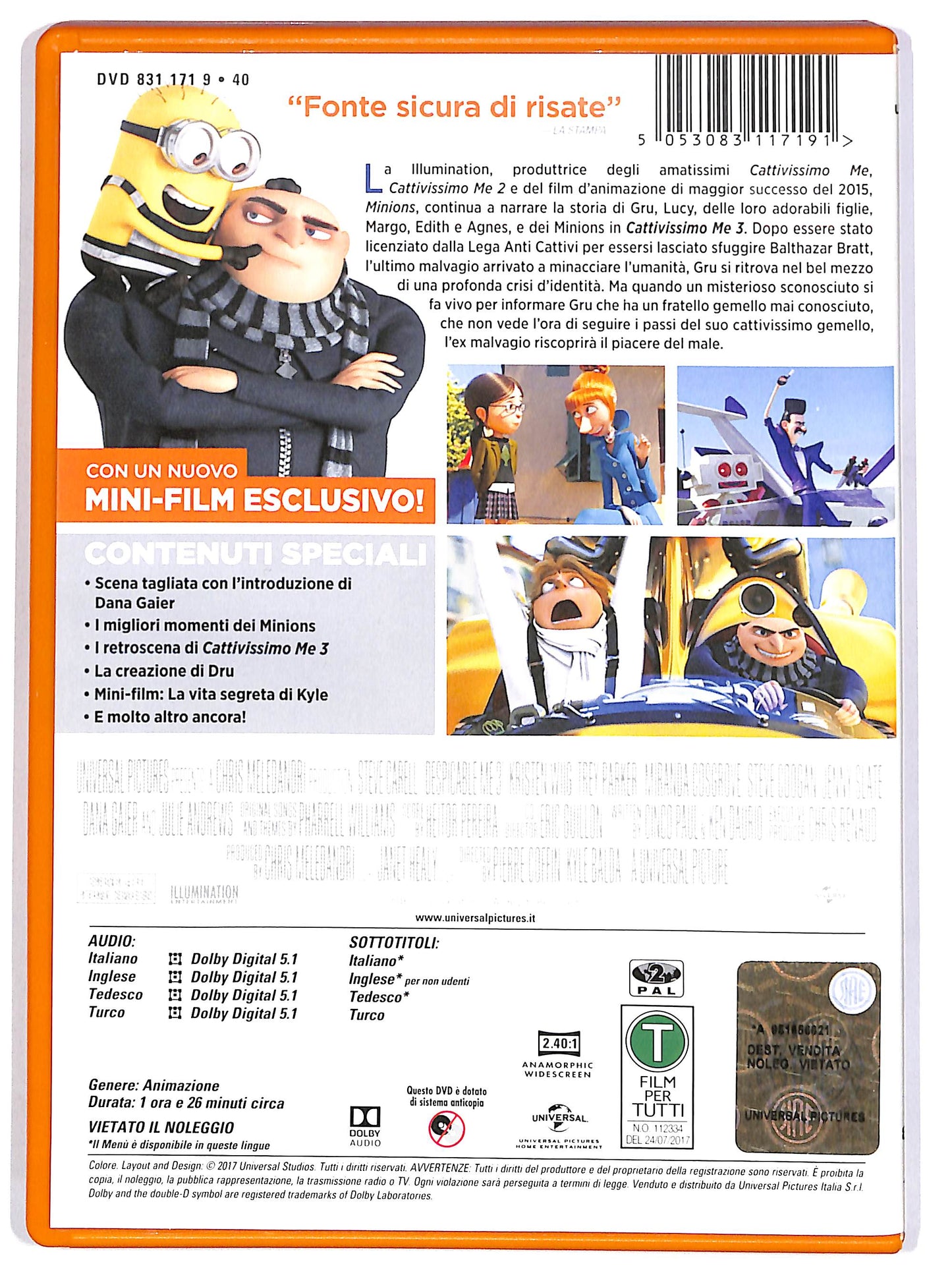 EBOND Cattivissimo Me 3 EDIZIONE SPECIALE DVD DB611452