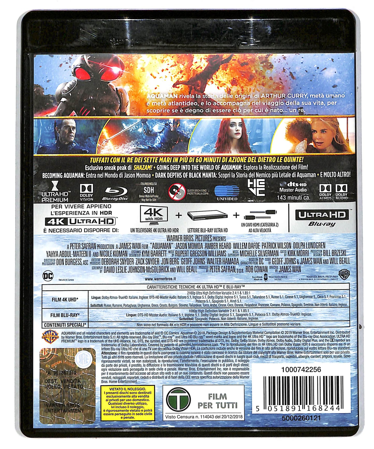 EBOND Aquaman 4k Ultra Hd + BLURAY DB613170