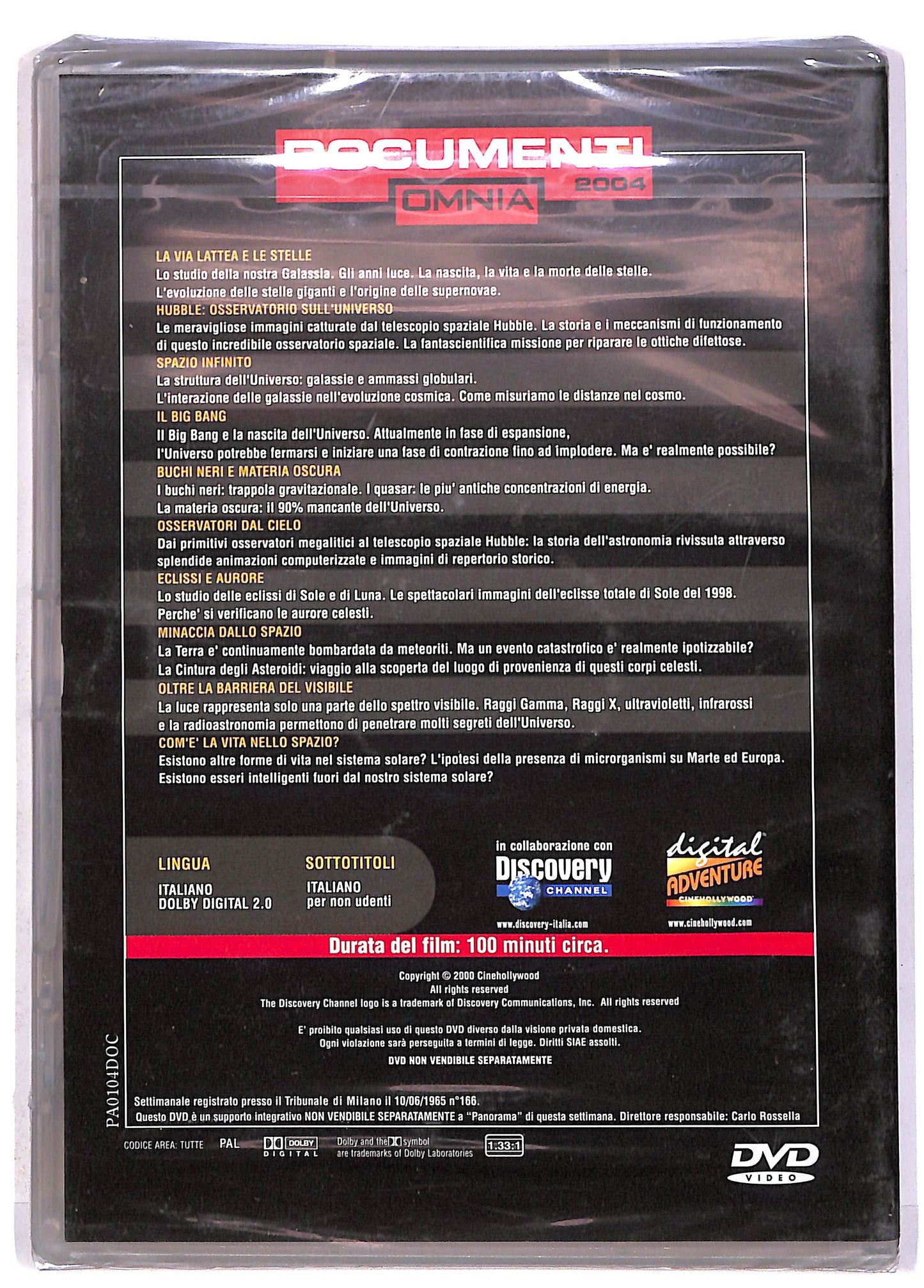 EBOND Dal Big Bang ai buchi neri - Documenti 2004 EDITORIALE DVD DB613321