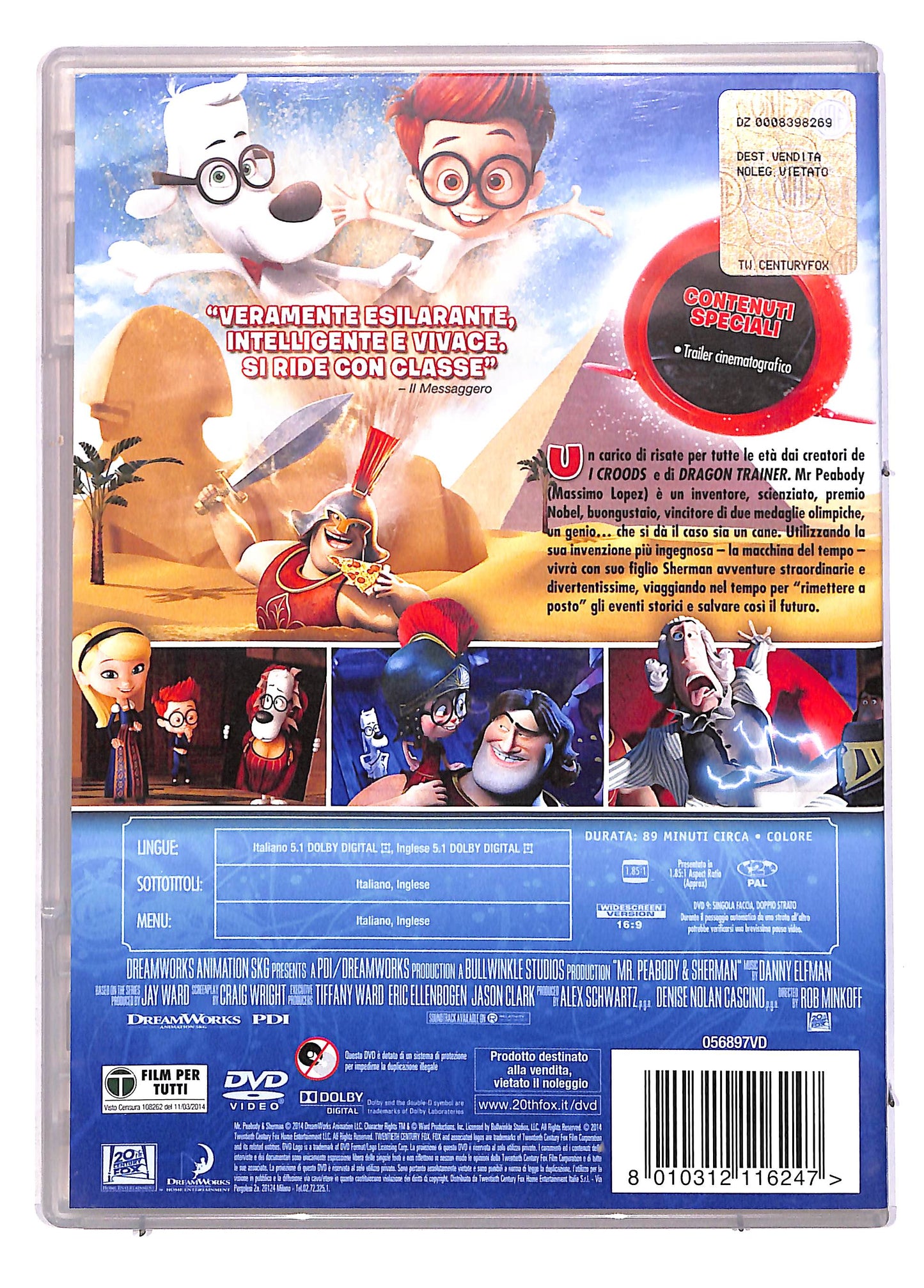 EBOND Mr. Peabody e Sherman - SLIM DVD DB613330