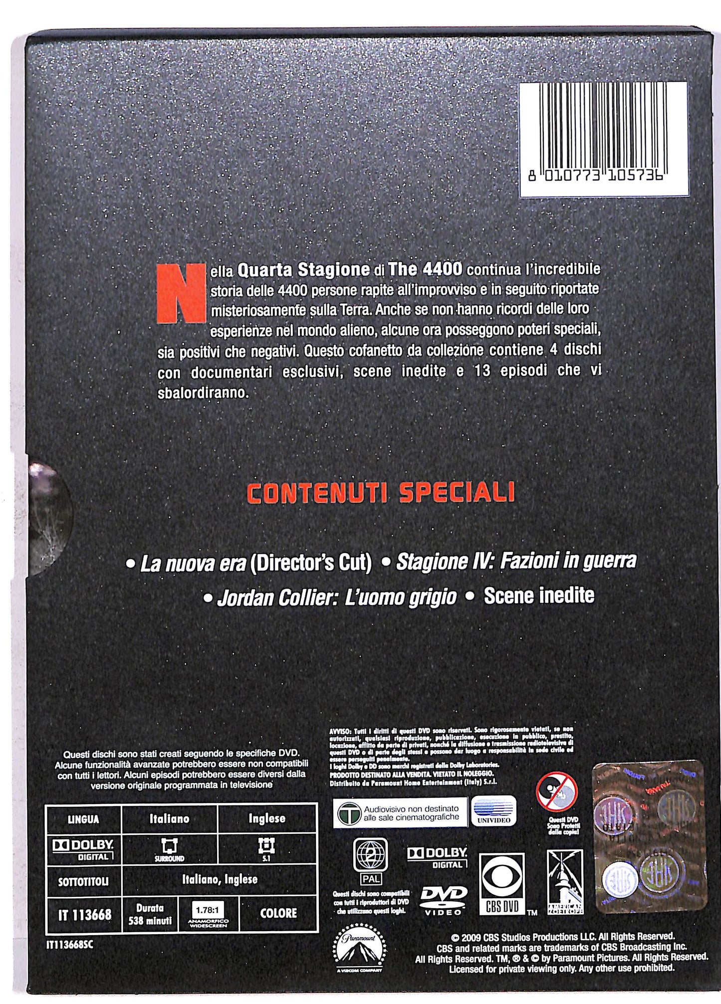 EBOND The 4400. Stagione 4 DVD DB613356