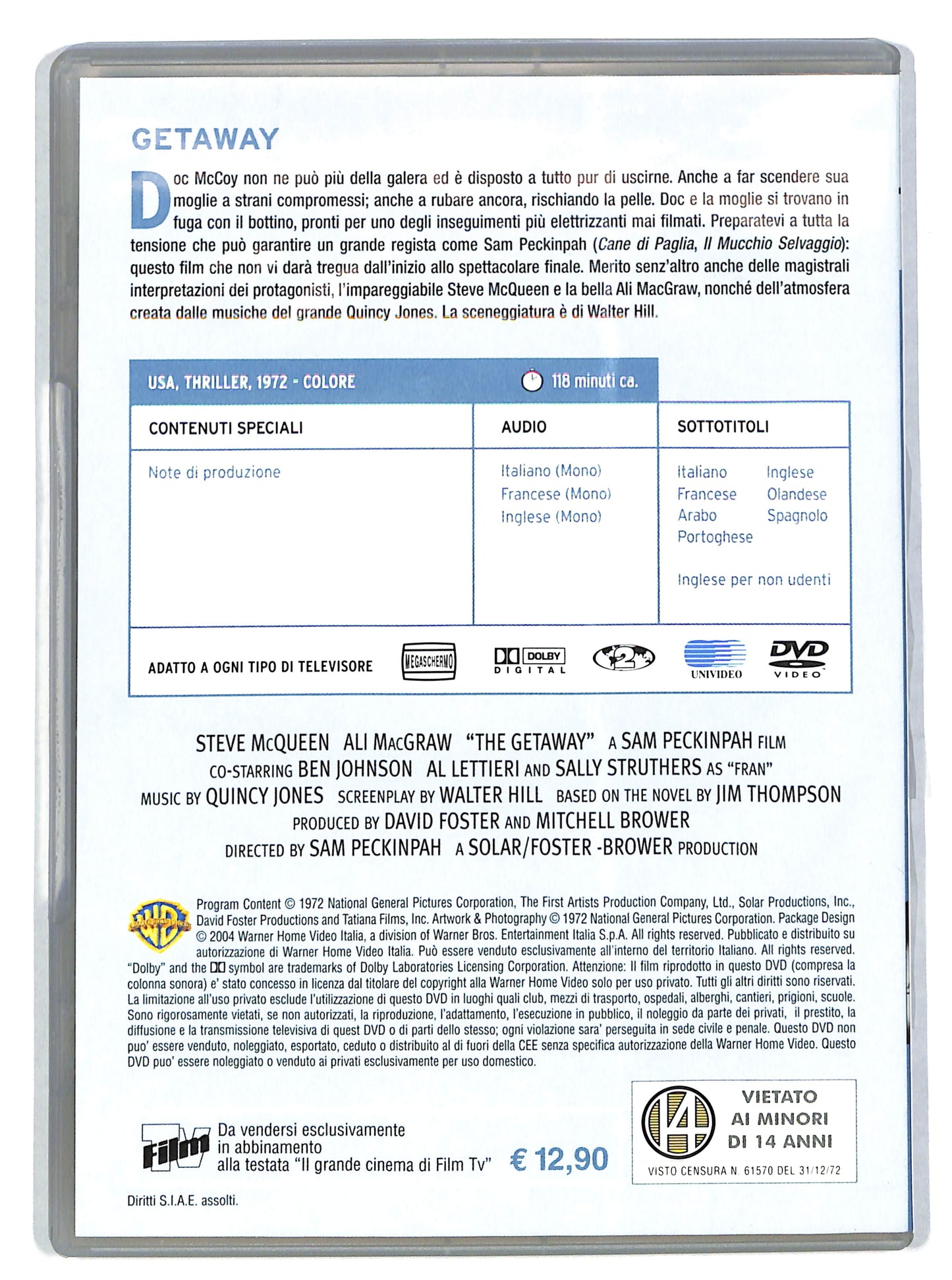 EBOND Getaway EDITORIALE DVD DB614458