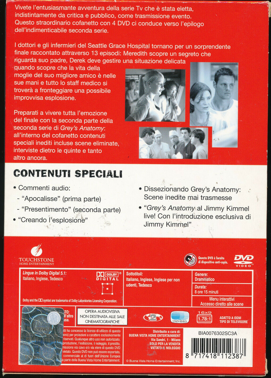 EBOND Grey's Anatomy - Stagione 02 DVD DB614637