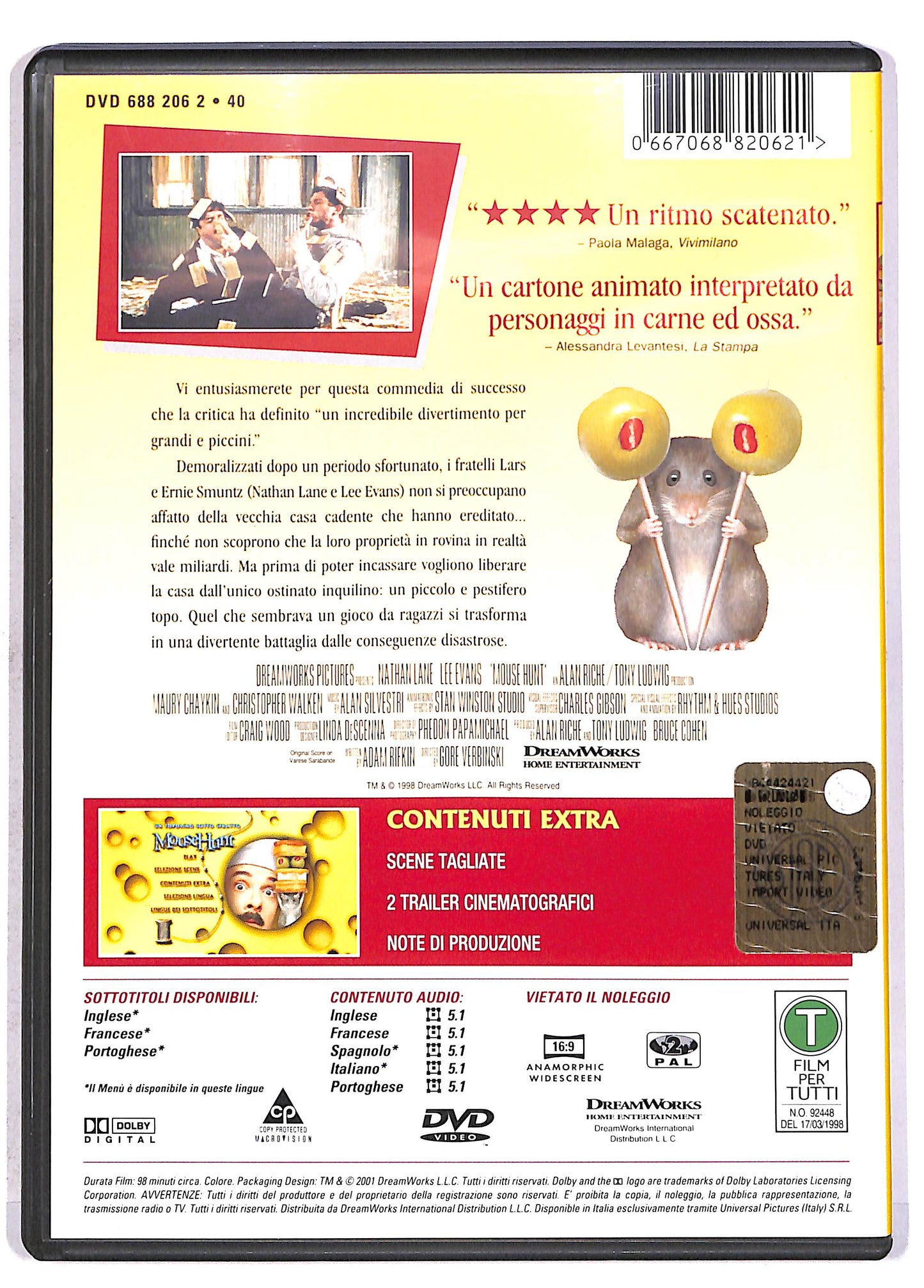 EBOND Un Topolino Sotto Sfratto DVD DB615418