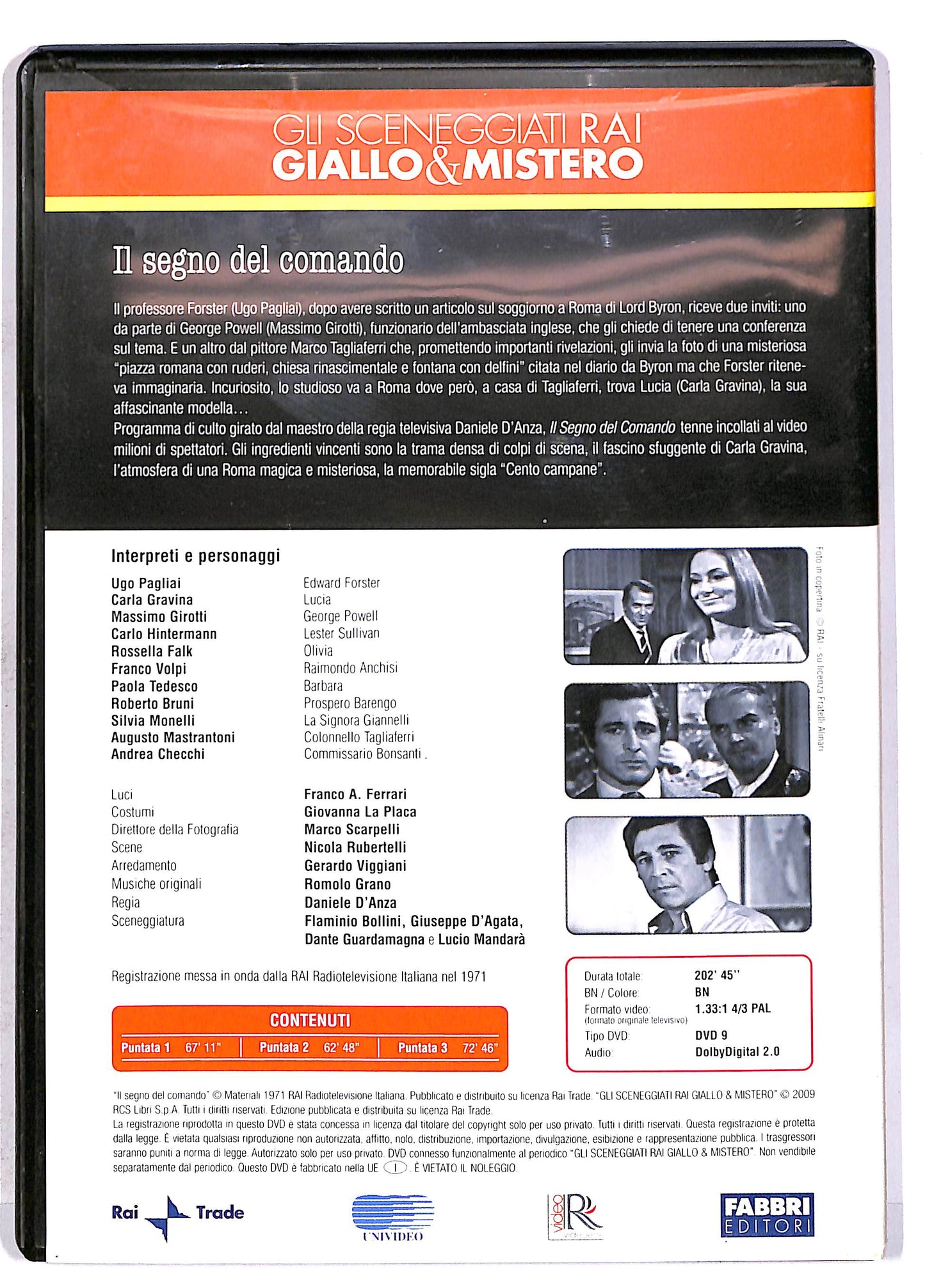 EBOND Il Segno Del Comando Puntata 1-3 Editoriale DVD DB615439