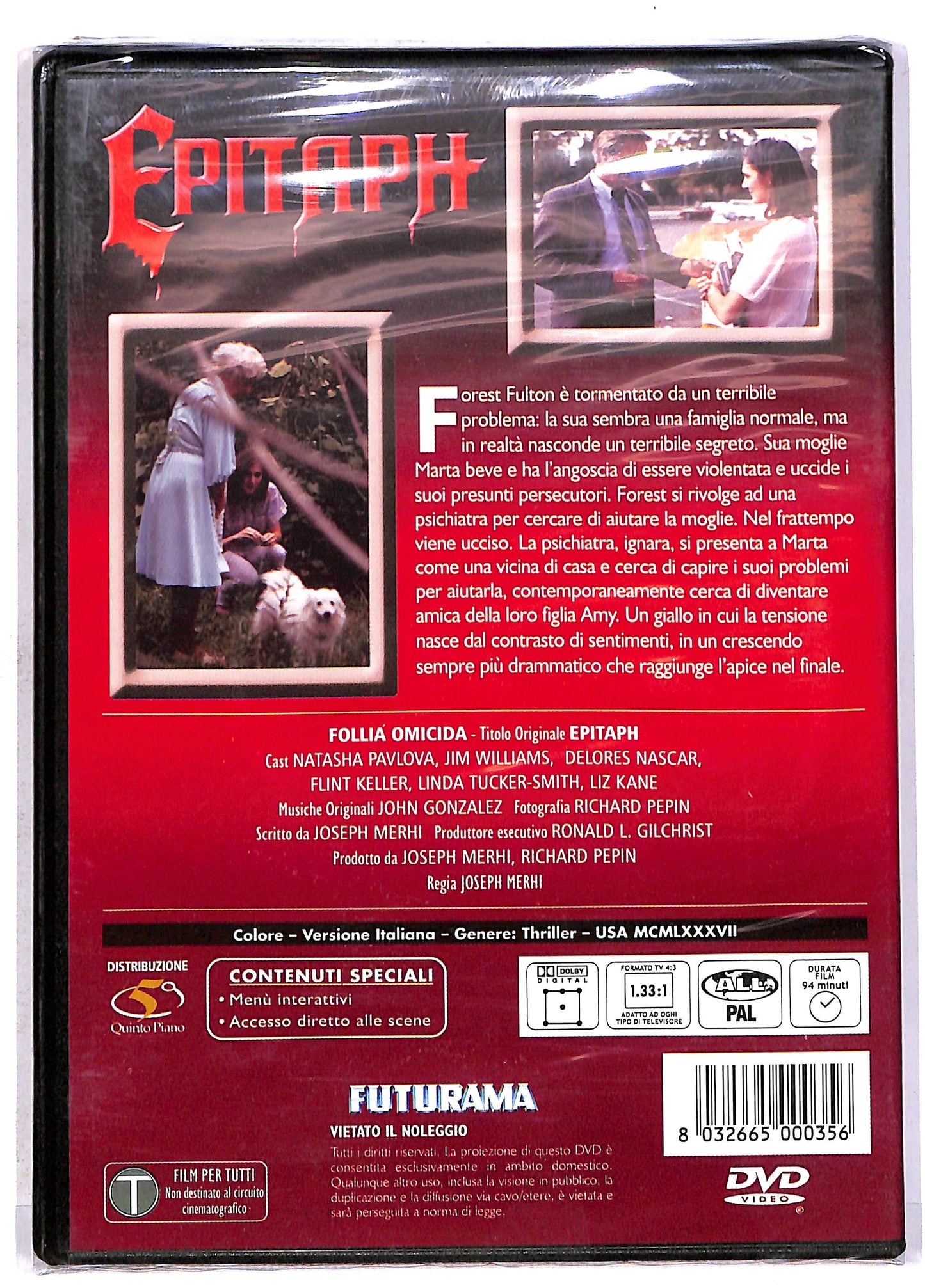 EBOND epitaph DVD DB615446