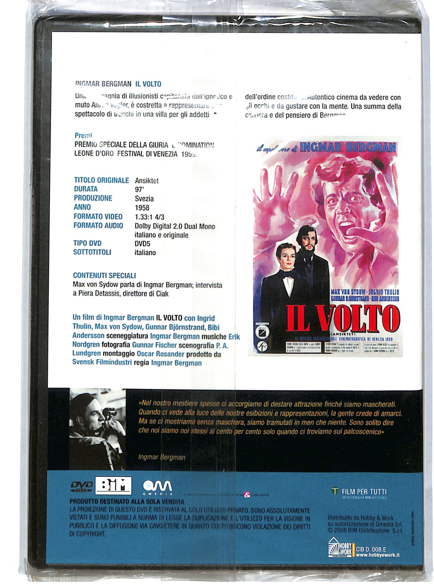 EBOND Il volto EDITORIALE DVD DB616110