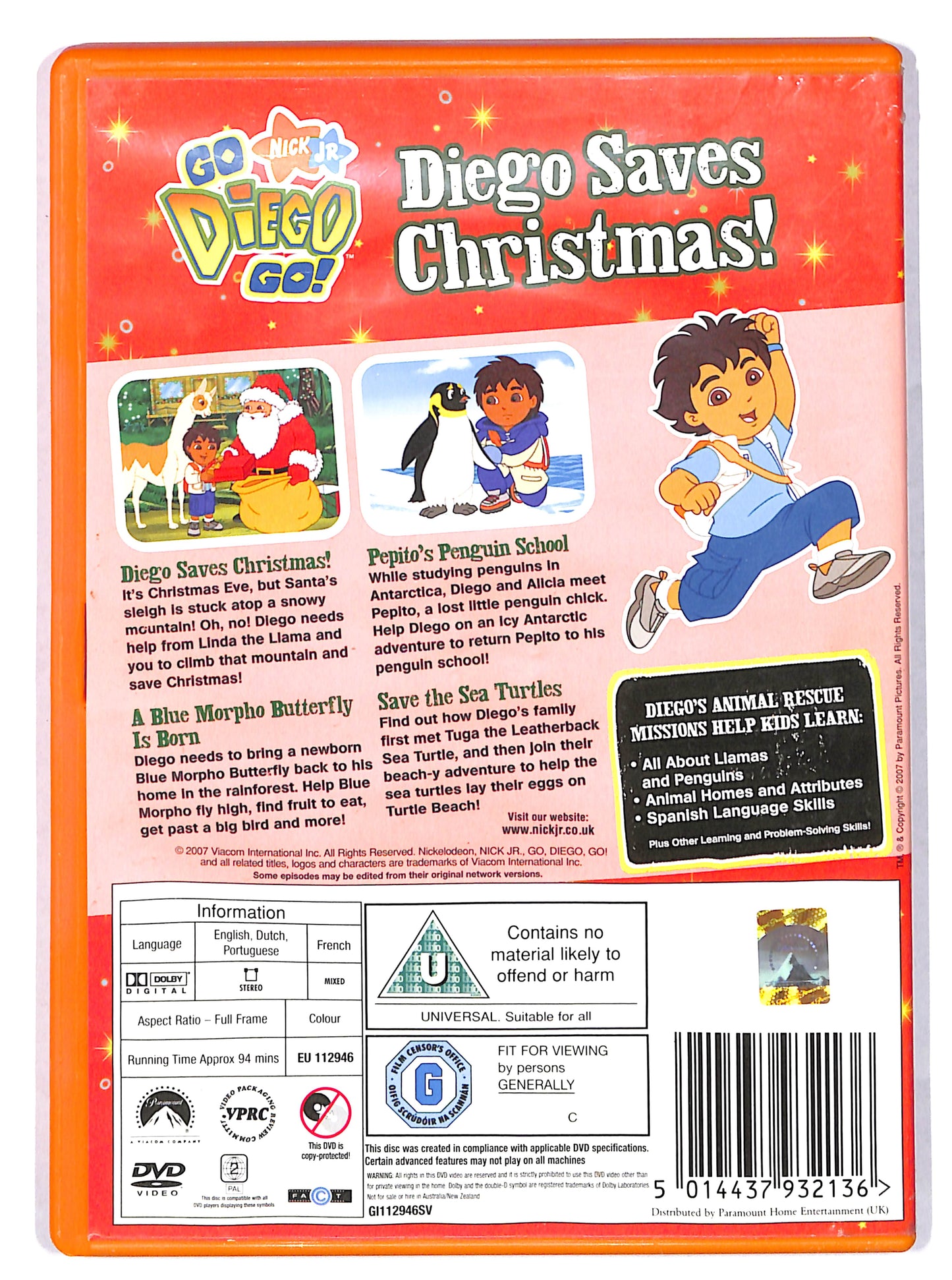EBOND Go Diego Go - Diego Saves Christmas EDIZIONE UK DVD DB616140