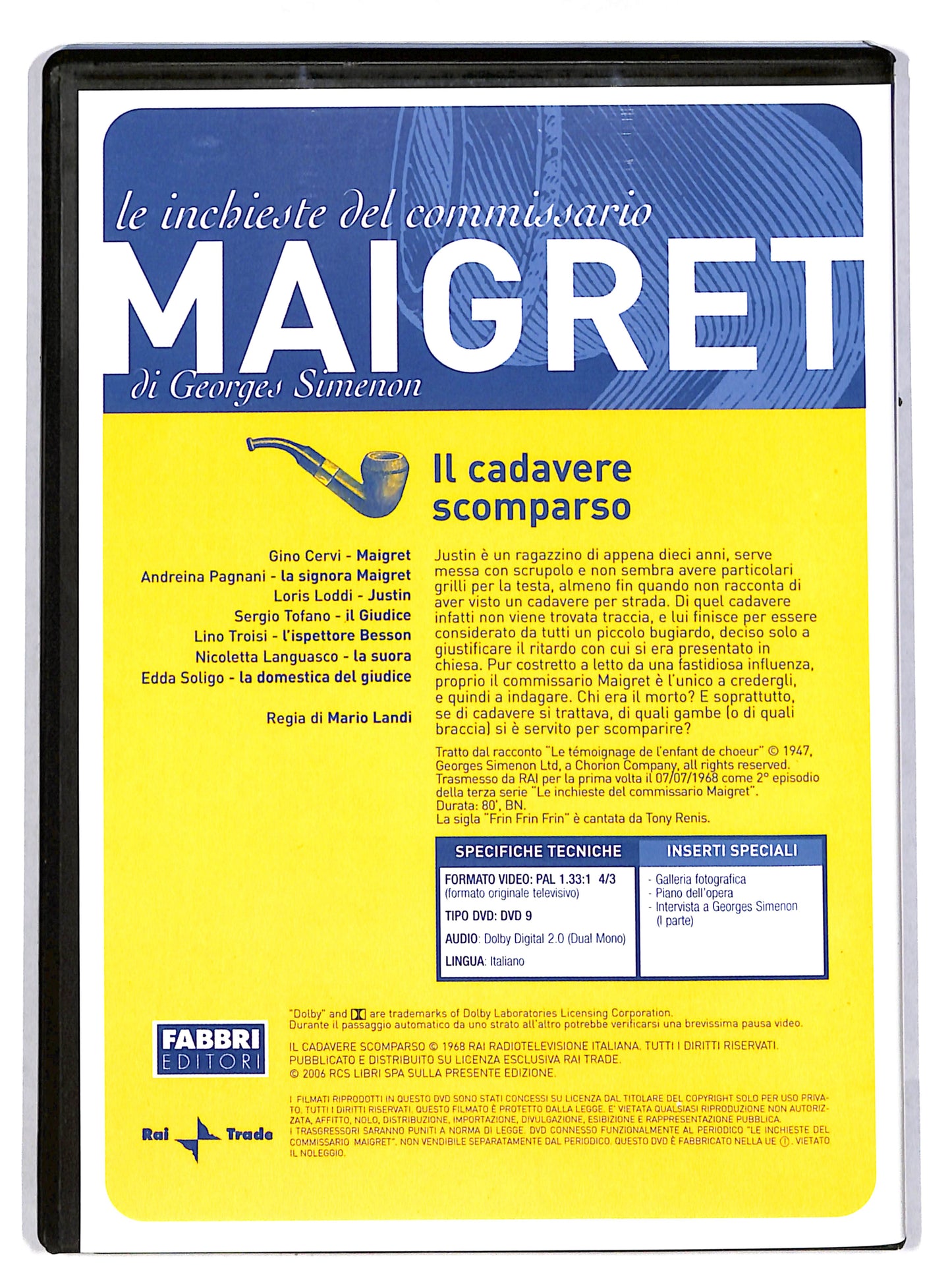 EBOND Il cadavere scomparso EDITORIALE DVD DB616612