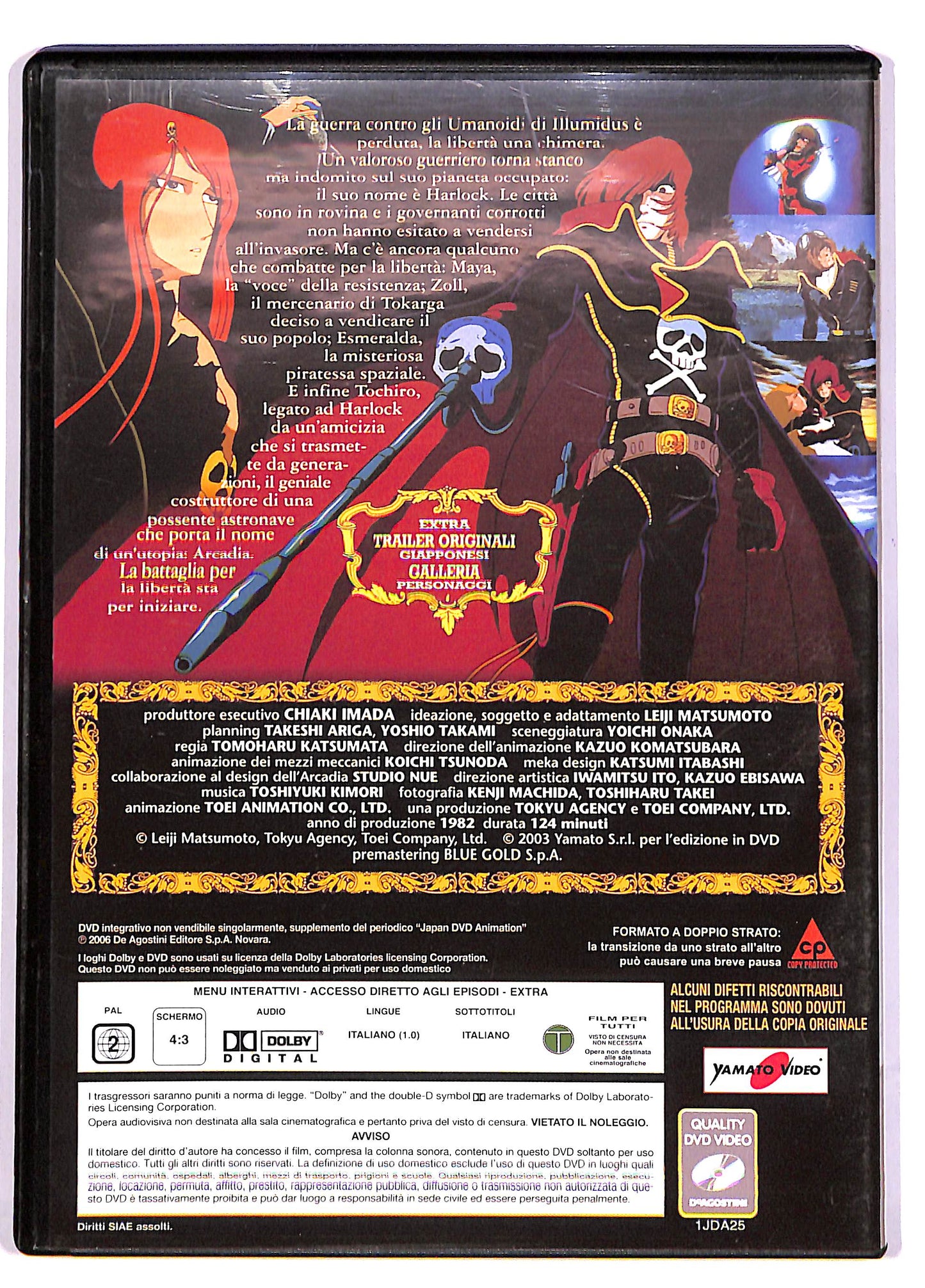 EBOND Japan Animation Capitan Harlock L'Arcadia EDITORIALE DVD DB617526