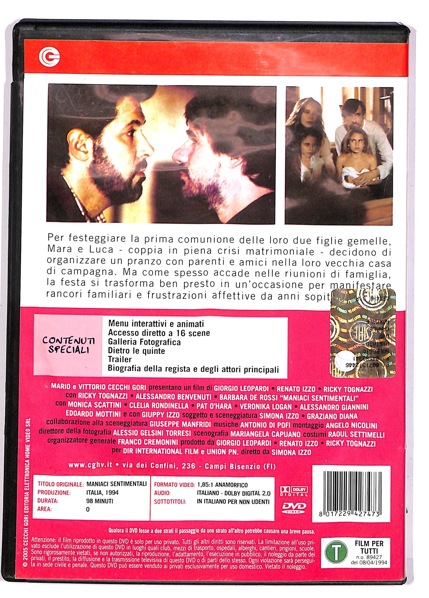 EBOND Maniaci Sentimentali DVD DB617553