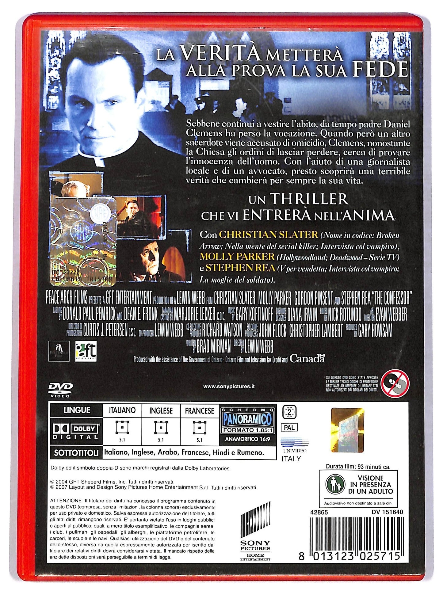 EBOND The Confessor NOLEGGIO DVD DB620862