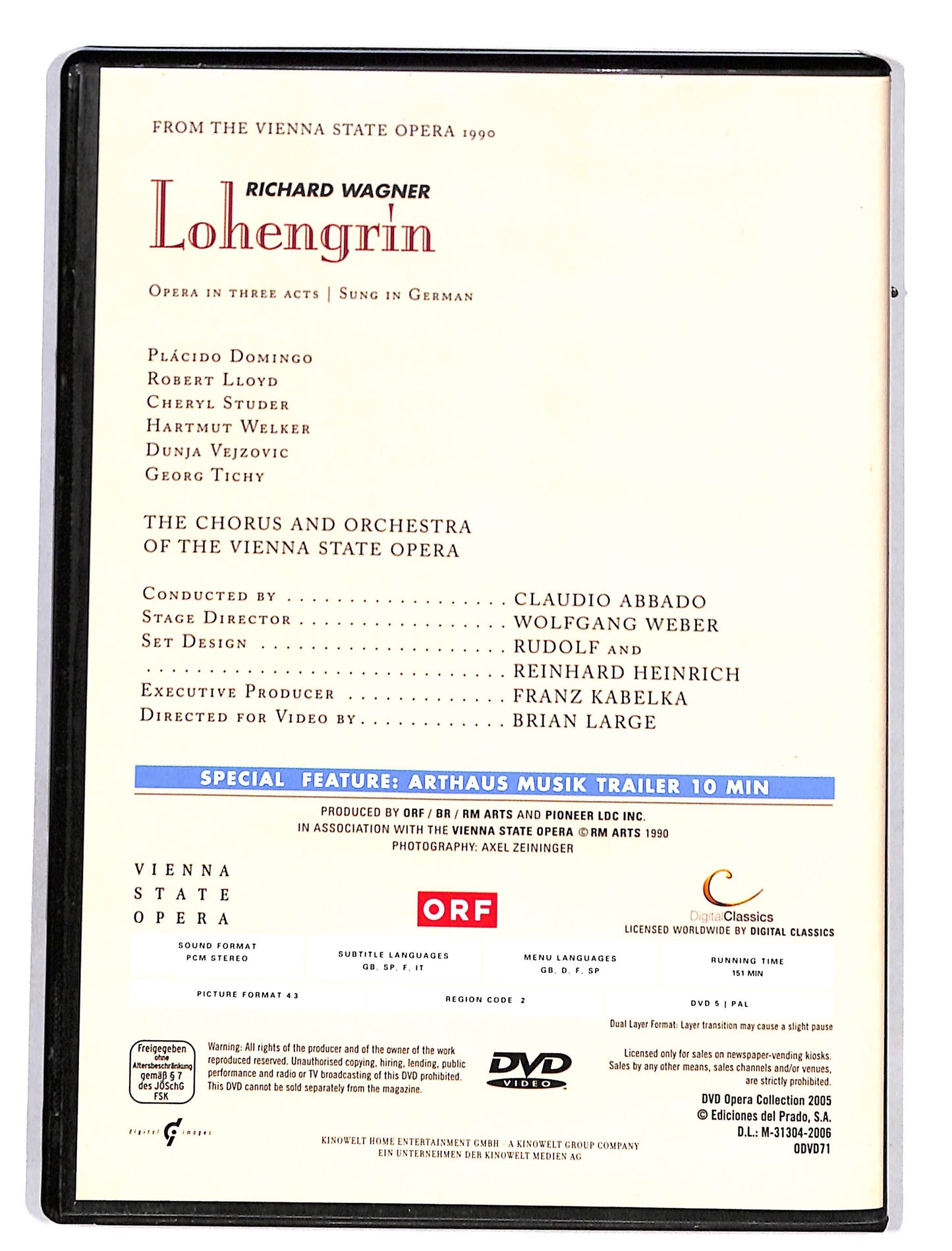 EBOND Dvd opera collection Lohengrin EDITORIALE DVD DB621130