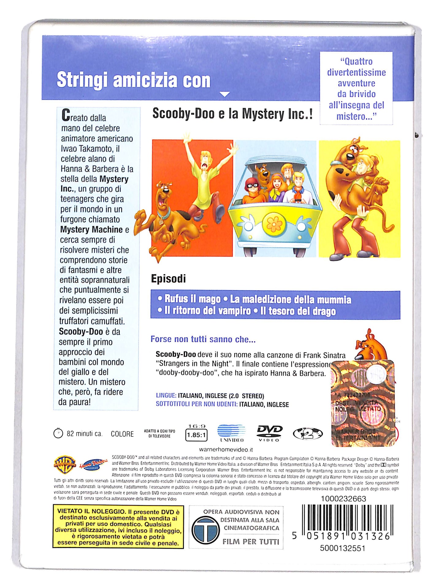 EBOND Scooby-Doo I Tuoi Amici A Cartoni Animati DVD DB621145