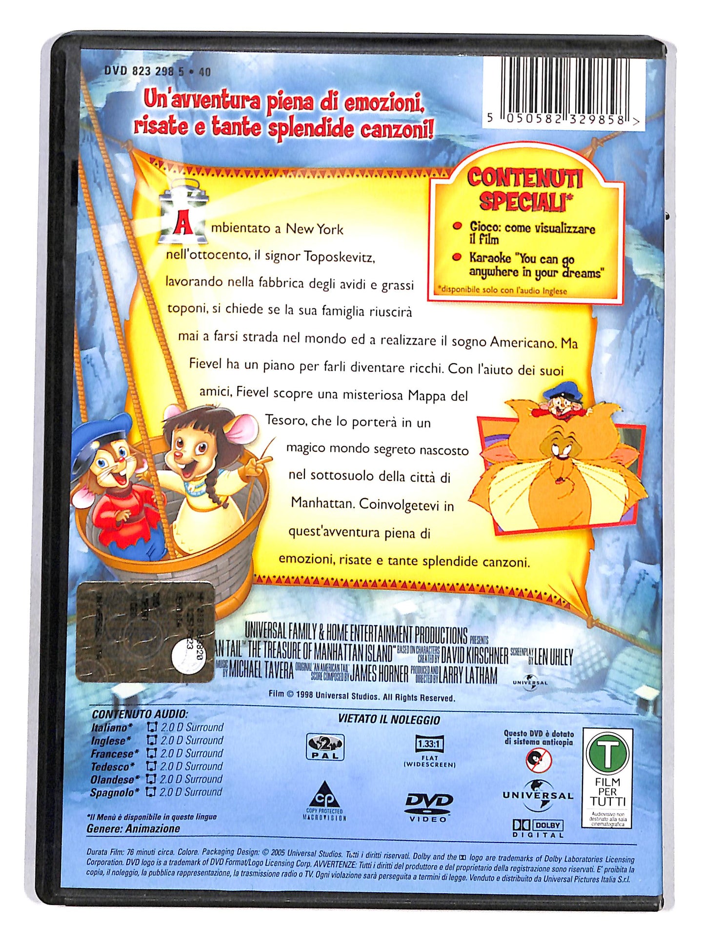 EBOND Fievel-Il Tesoro Dell'Isola Di Manhattan DVD DB621147