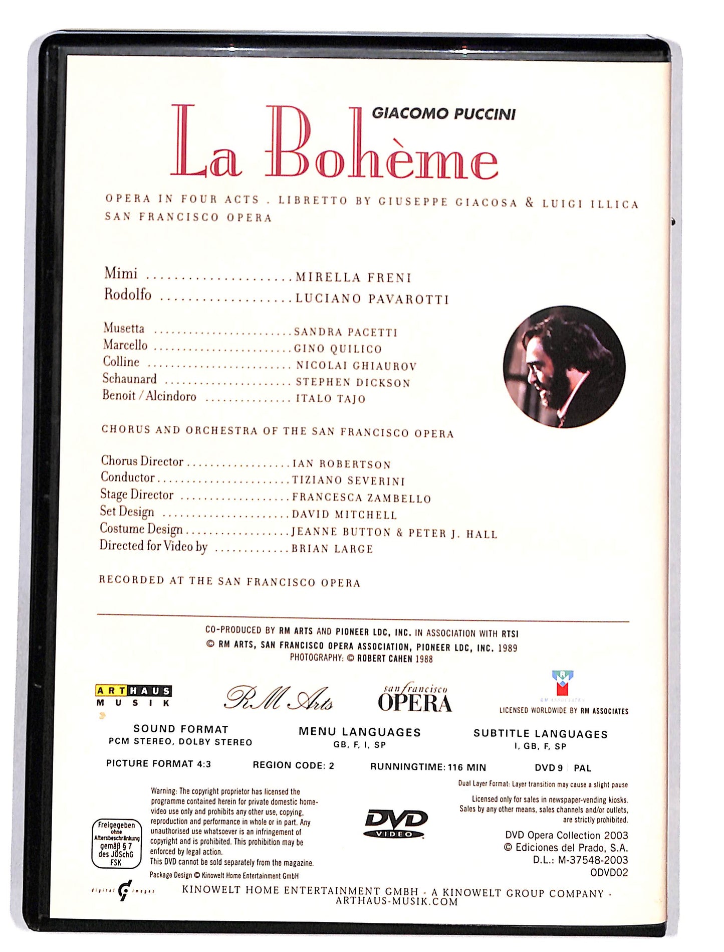 EBOND Dvd Opera Collection La Boheme DVD DB621161