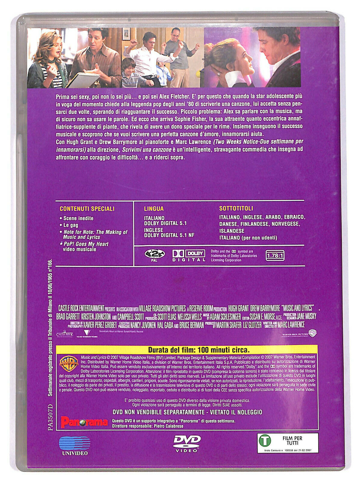 EBOND Scrivimi Una Canzone Editoriale DVD DB621617