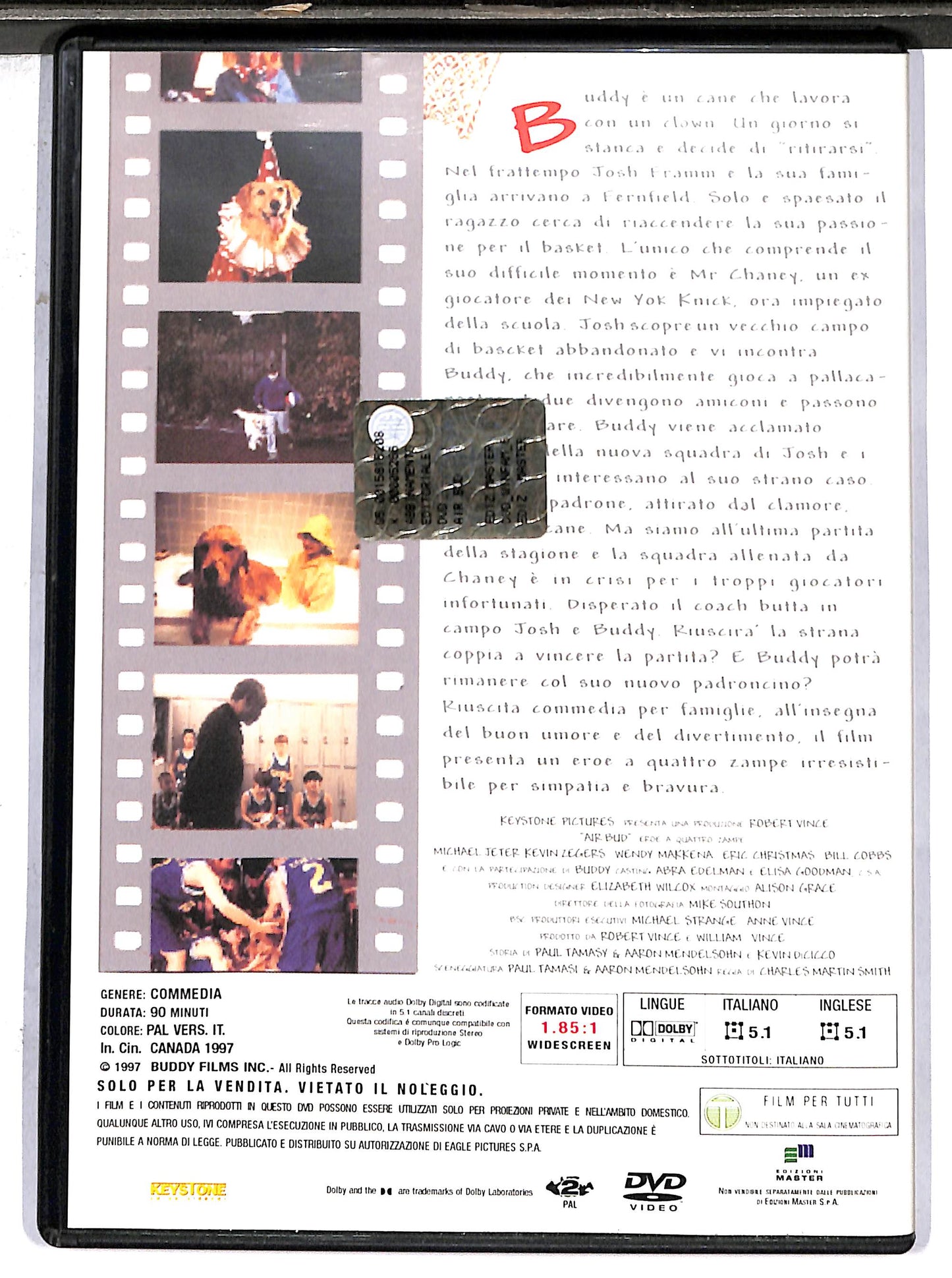 EBOND Air Bud - Campione a quattro zampe EDITORIALE DVD DB621810