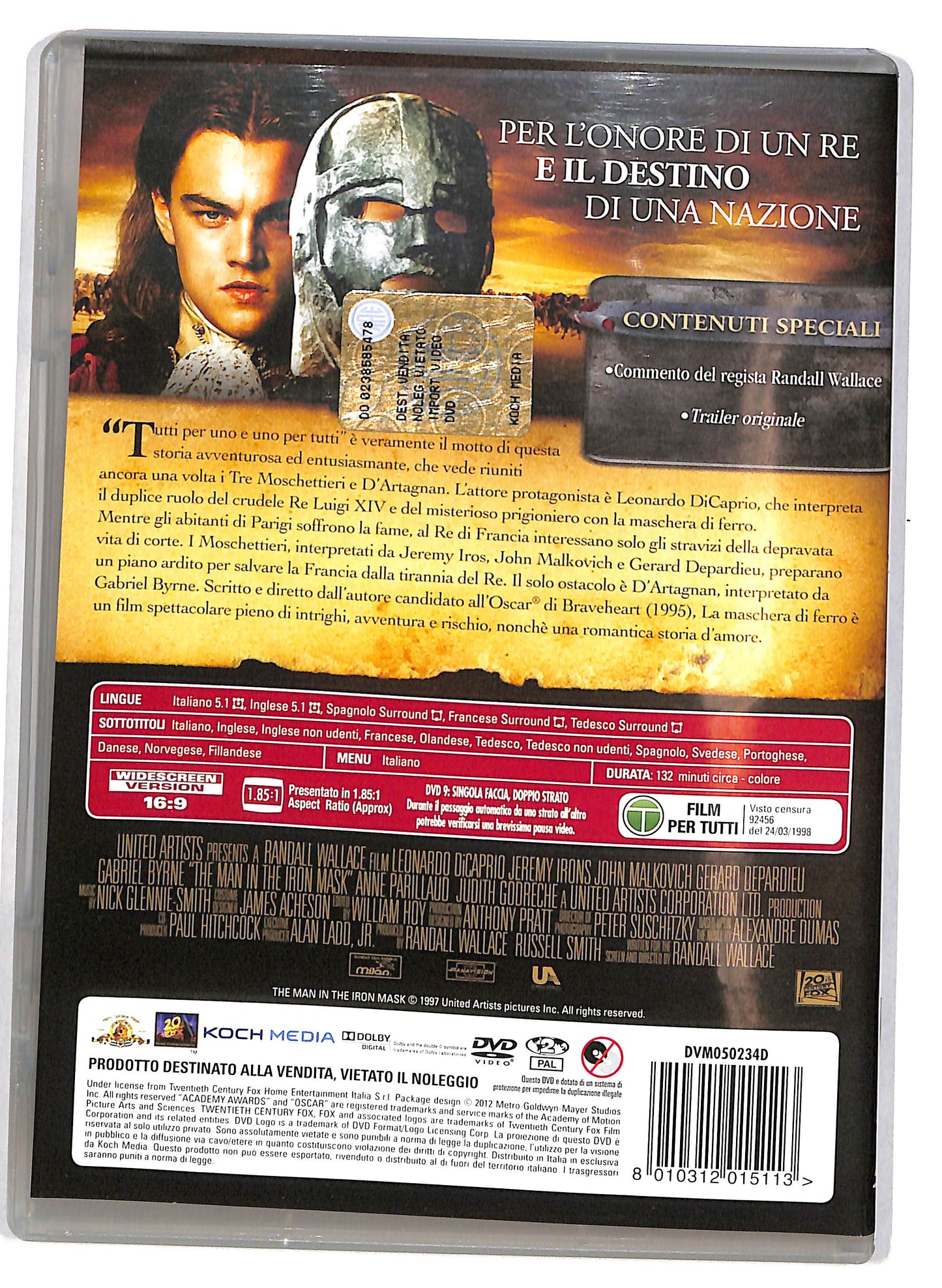 EBOND La maschera di ferro (film 1998) DVD DB621826