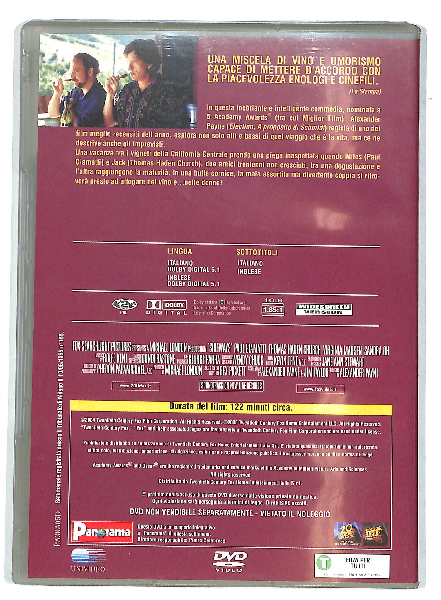 EBOND Sideways - In viaggio con Jack EDITORIALE DVD DB621834