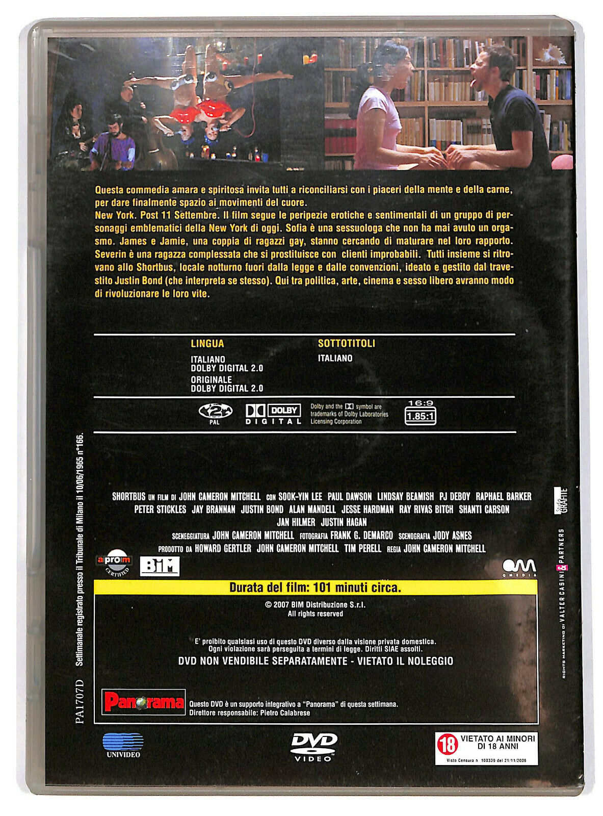 EBOND Shortbus - Dove Tutto e Permesso Editoriale DVD DB622920