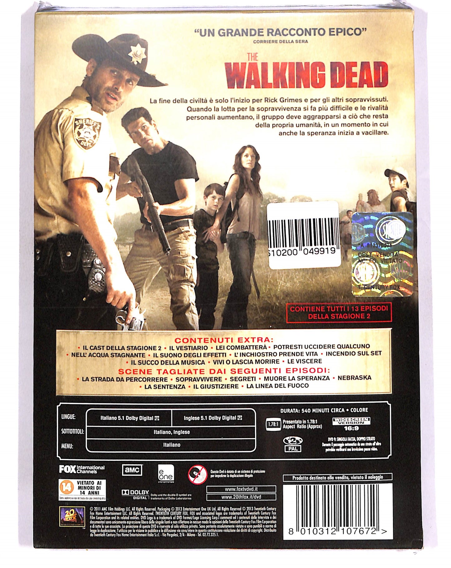 EBOND The Walking Dead - Stagione 2 SLIPCASE DVD DB622934