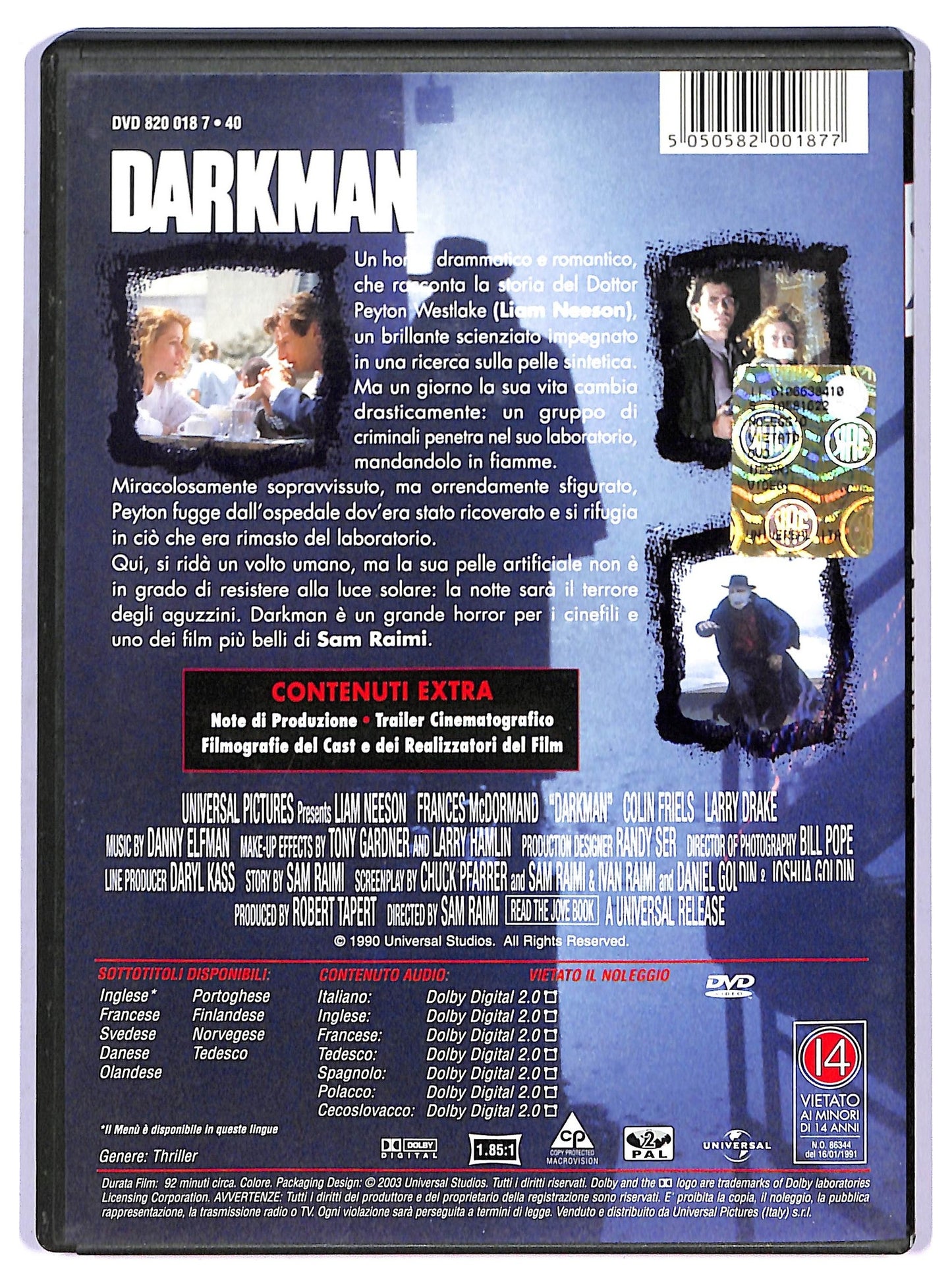 EBOND Darkman DVD DB623309