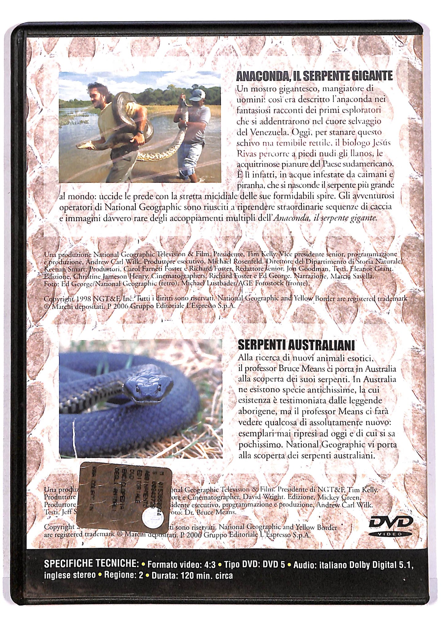 EBOND NG Enciclopedia degli Animali Rettili II EDITORIALE DVD DB624126
