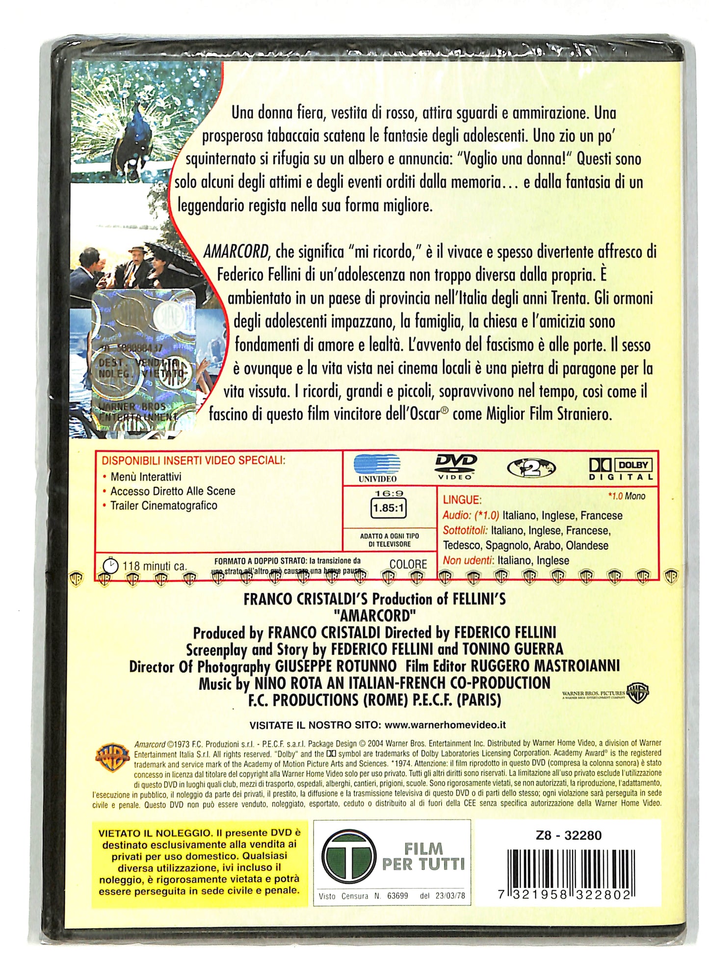EBOND Amarcord DVD DB624167