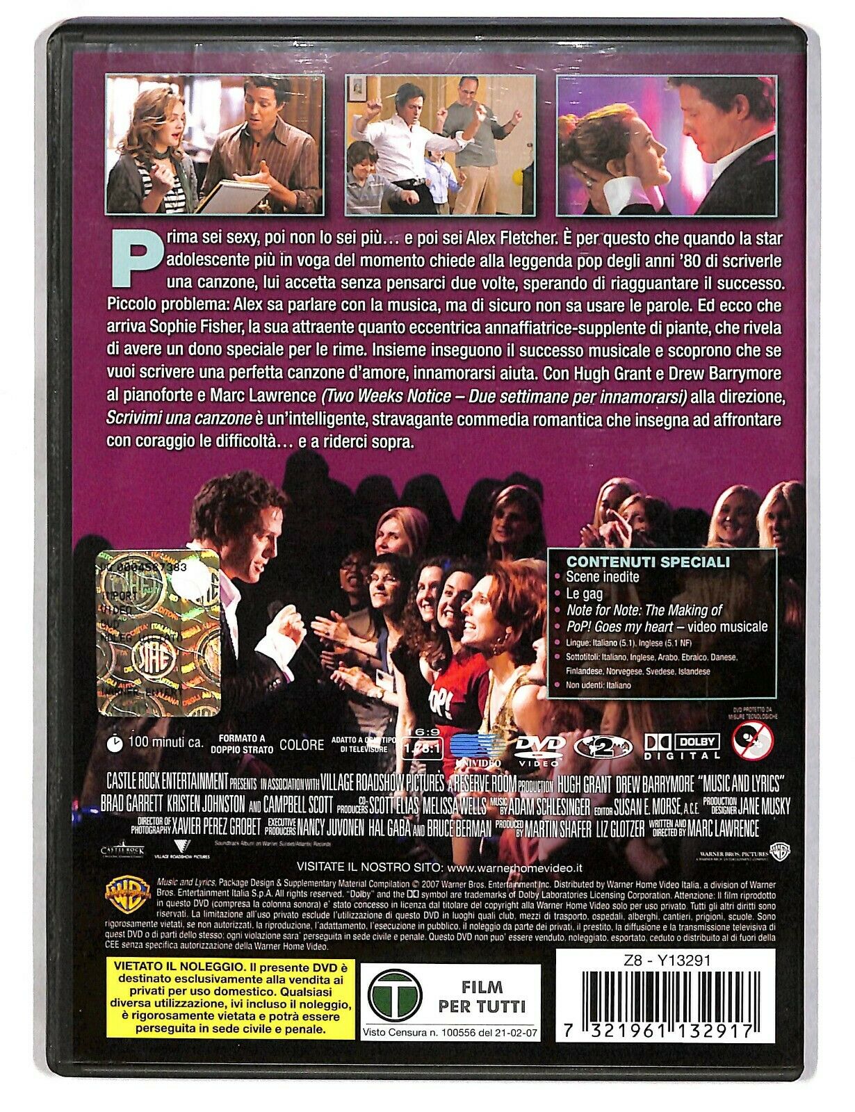 EBOND Scrivimi Una Canzone Con Hugh Grant DVD DB624409