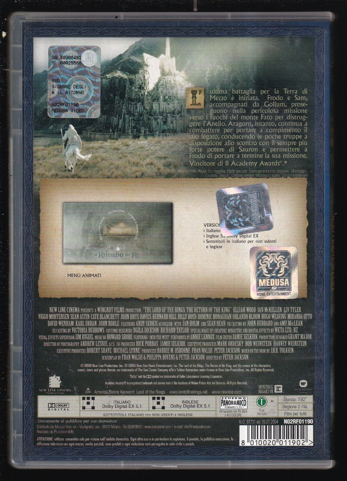 EBOND Il Signore Degli Anelli Il Ritorno Del Re Ex Noleggio DVD DB624431