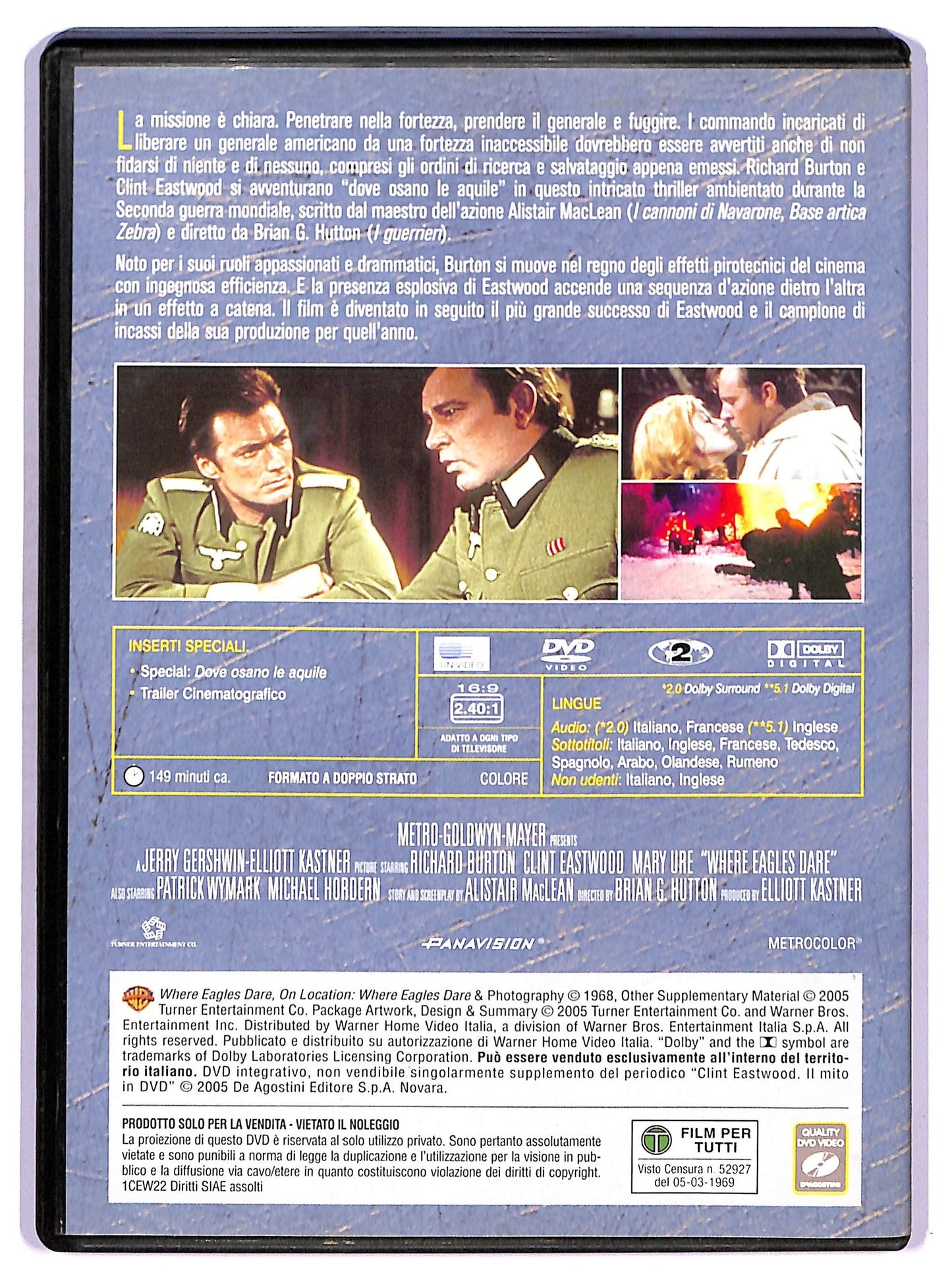 EBOND Dove osano le aquile EDITORIALE DVD DB624451